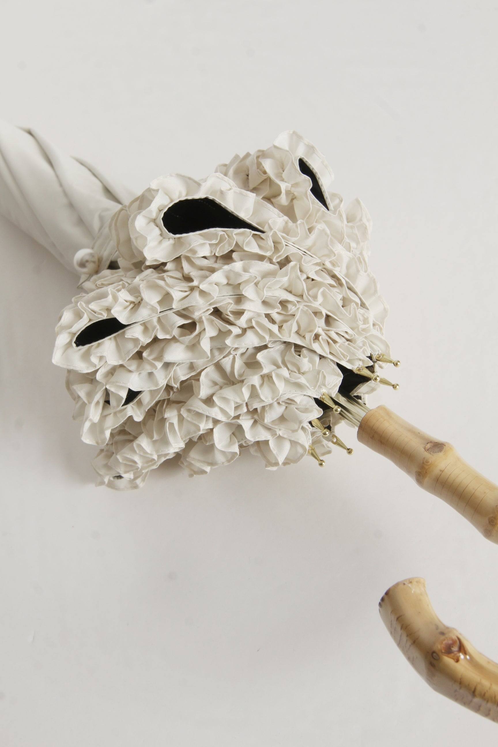 トッコクローゼット tocco closet 完全遮光100%&雨天兼用♪ホイップフリル長傘 ブラック