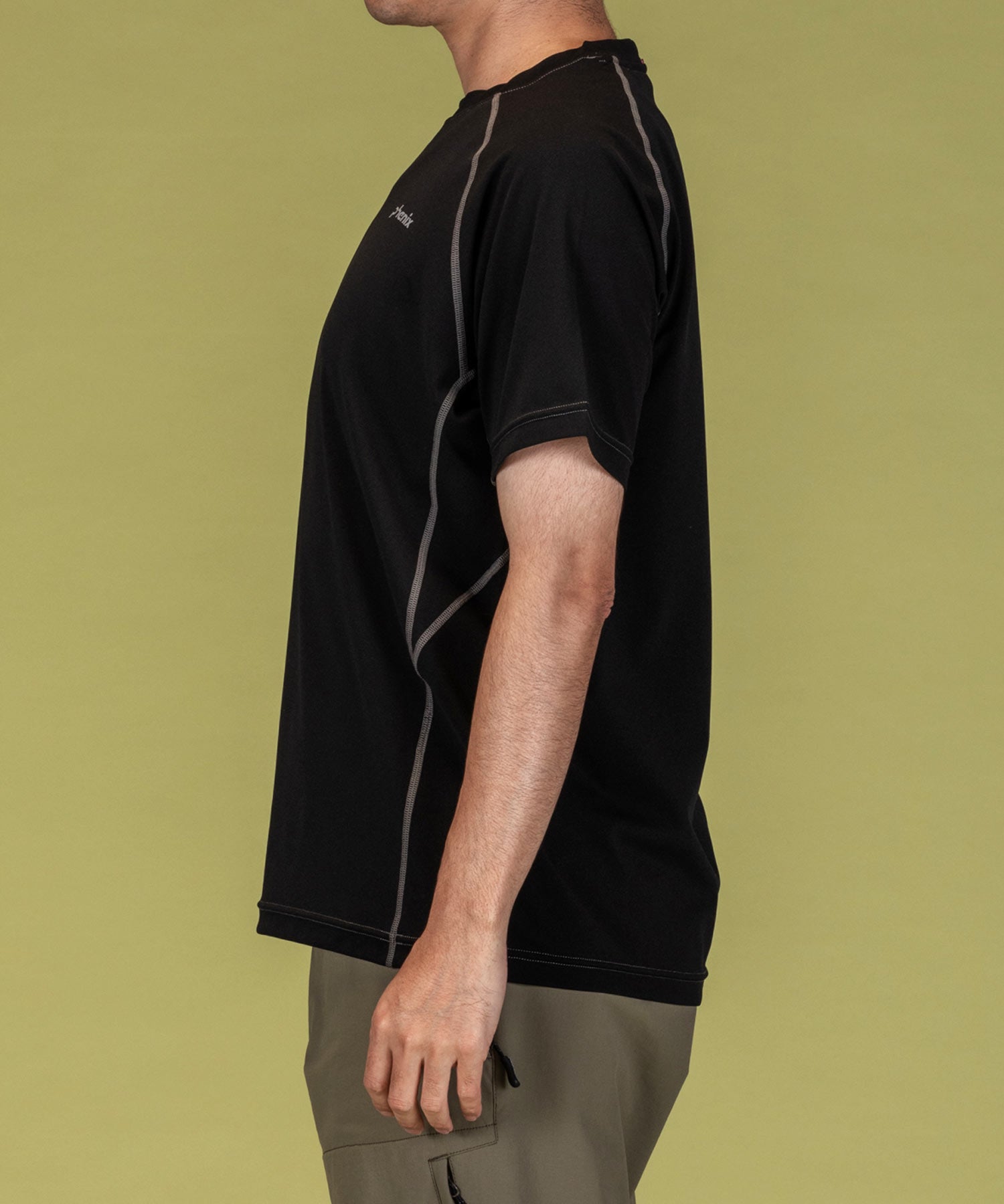 フェニックス phenix phenix OUTDOORクルーネック半袖Tシャツ メンズTシャツ 速乾 ストレッチ 抗菌 防臭 インナー