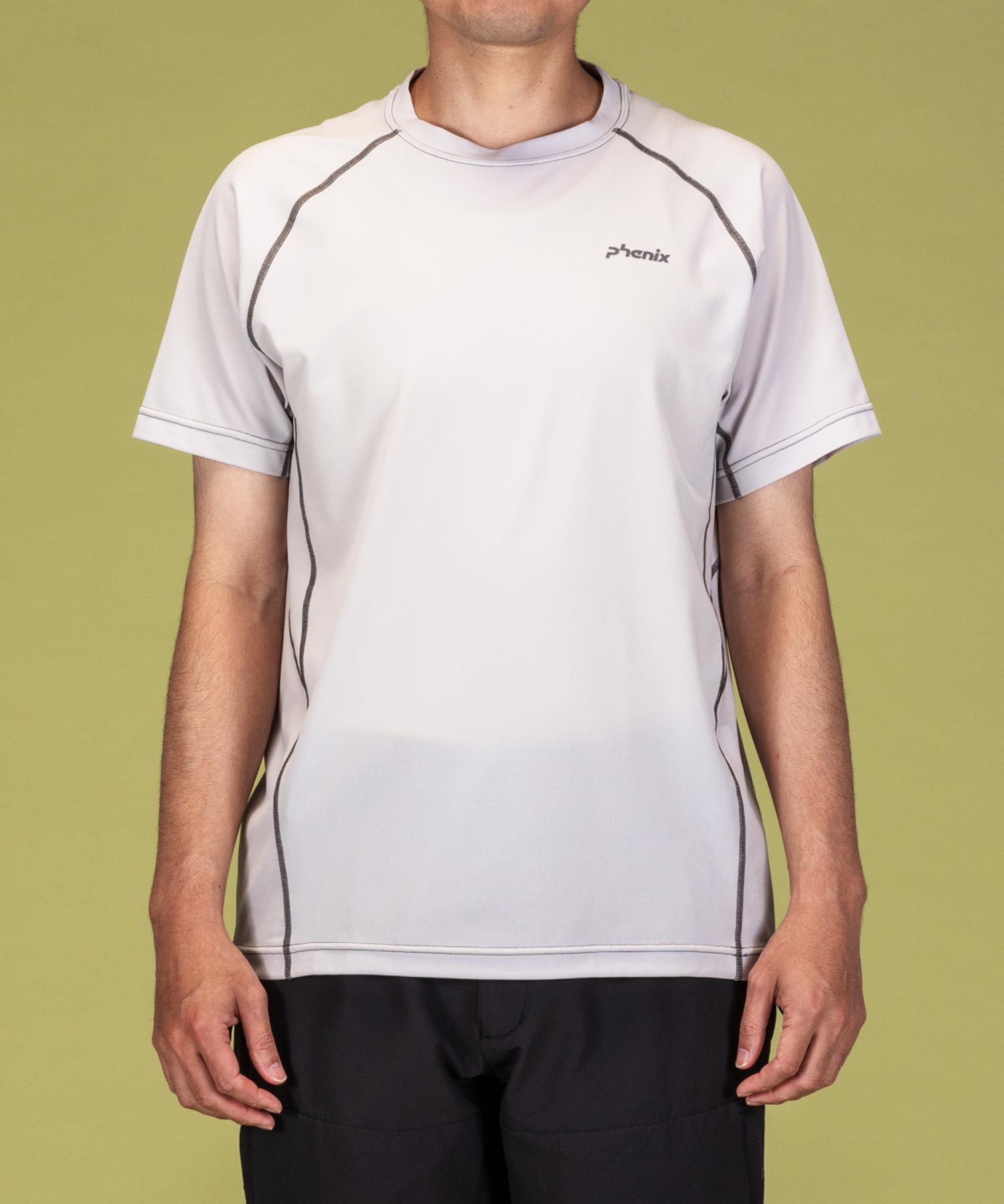 フェニックス phenix phenix OUTDOORクルーネック半袖Tシャツ メンズTシャツ 速乾 ストレッチ 抗菌 防臭 インナー