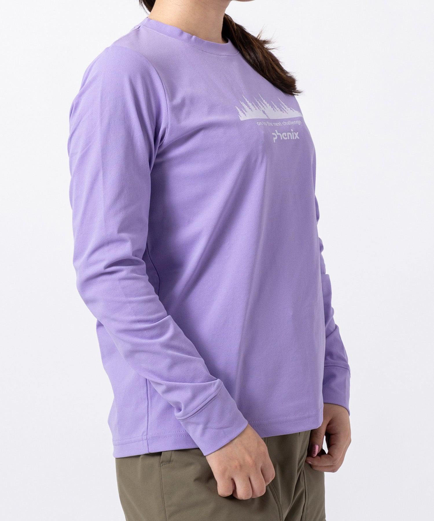フェニックス phenix phenix outdoor(フェニックスアウトドア)フロントロゴ ベーシック ロングスリーブTシャツ (ライラック) ライラック