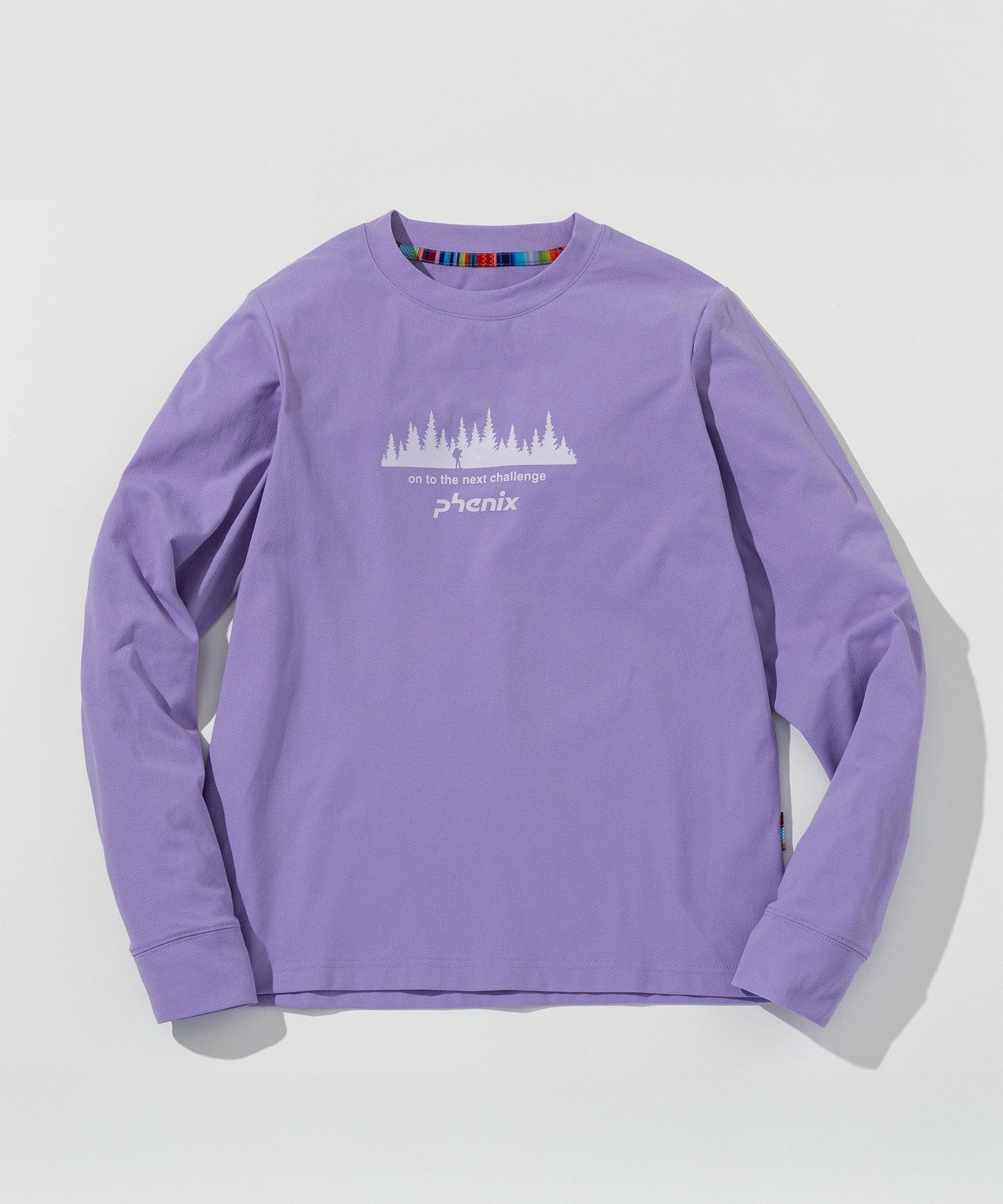 フェニックス phenix phenix outdoor(フェニックスアウトドア)フロントロゴ ベーシック ロングスリーブTシャツ (ライラック) ライラック