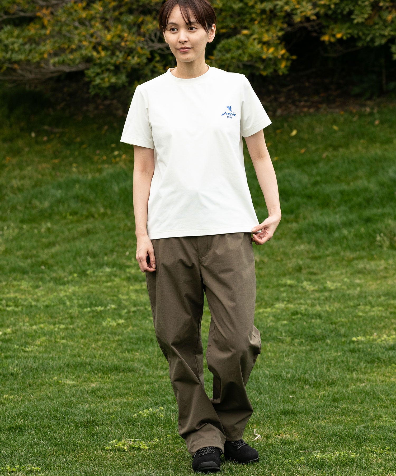 フェニックスアウトドア phenix outdoor 【WOMENS】PHENIX BACK PRINT T-SHIRTS / フェニックス バックプリントTシャツ (OFF WHITE) OFF WHITE