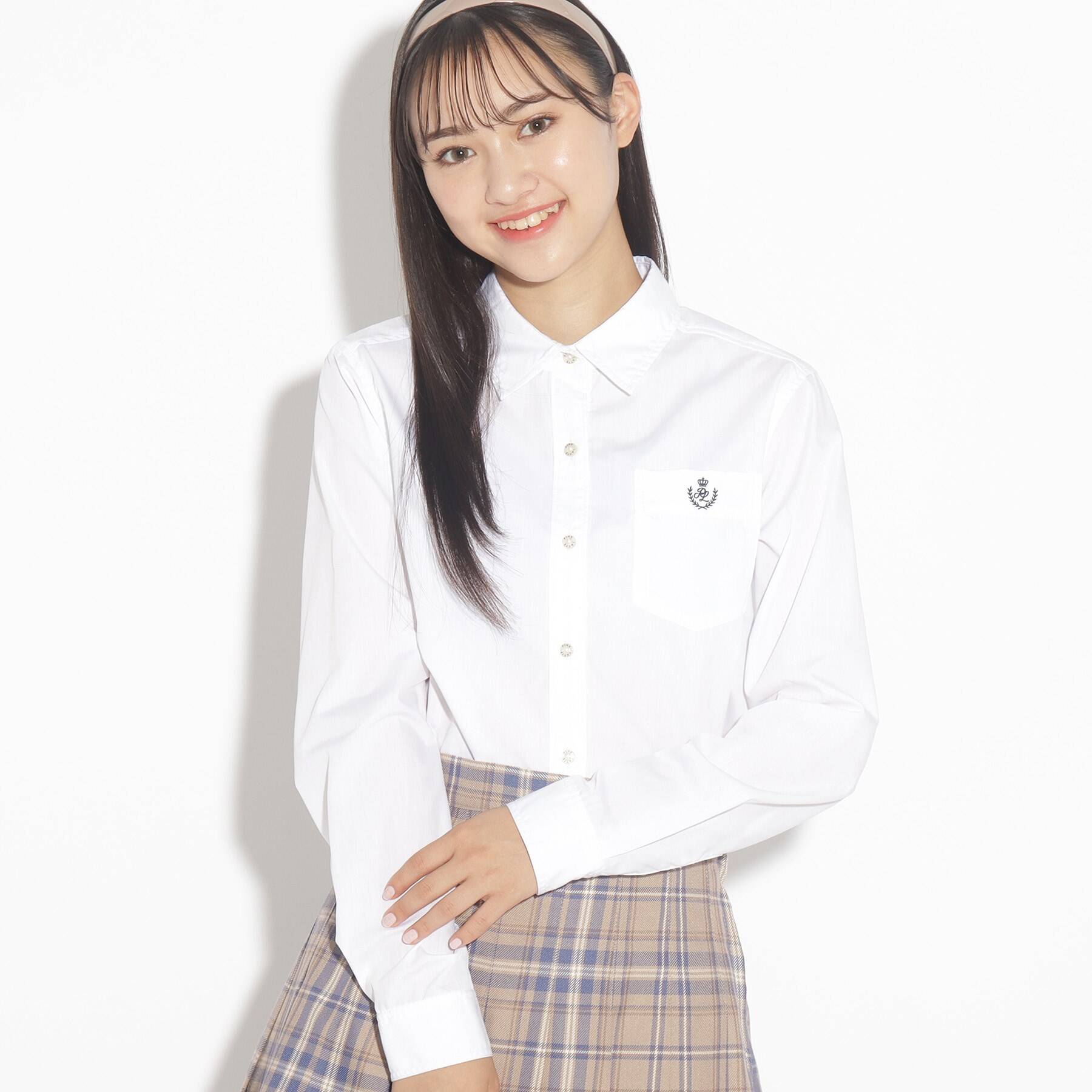 ピンク ラテ PINK-latte 【卒服】ベーシックシャツ