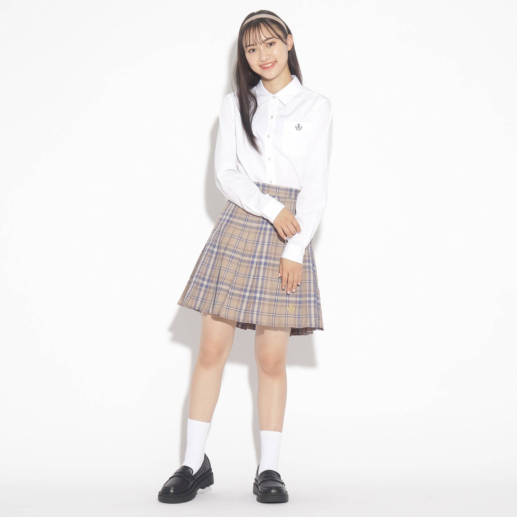 ピンク ラテ PINK-latte 【卒服】ベーシックシャツ