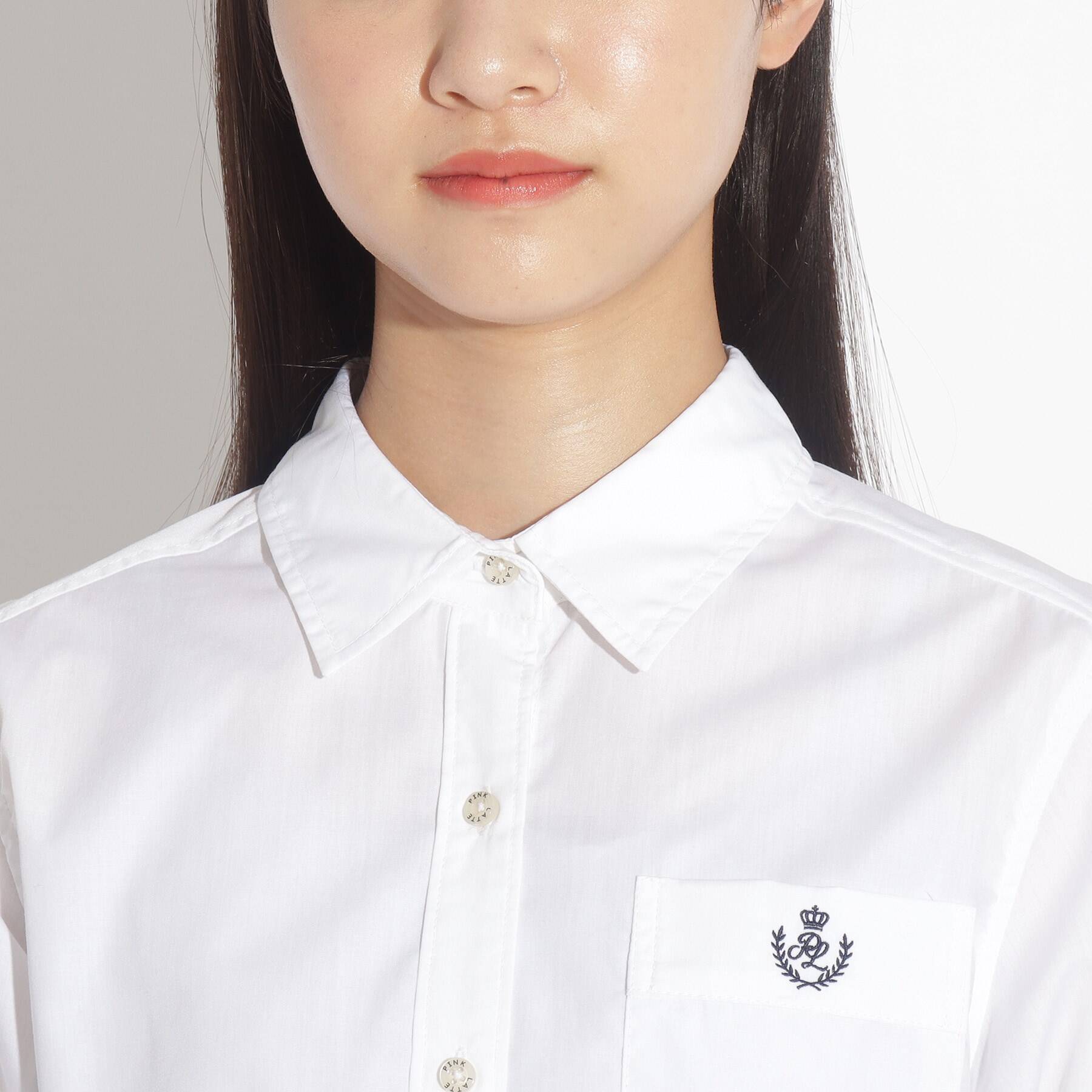 ピンク ラテ PINK-latte 【卒服】ベーシックシャツ