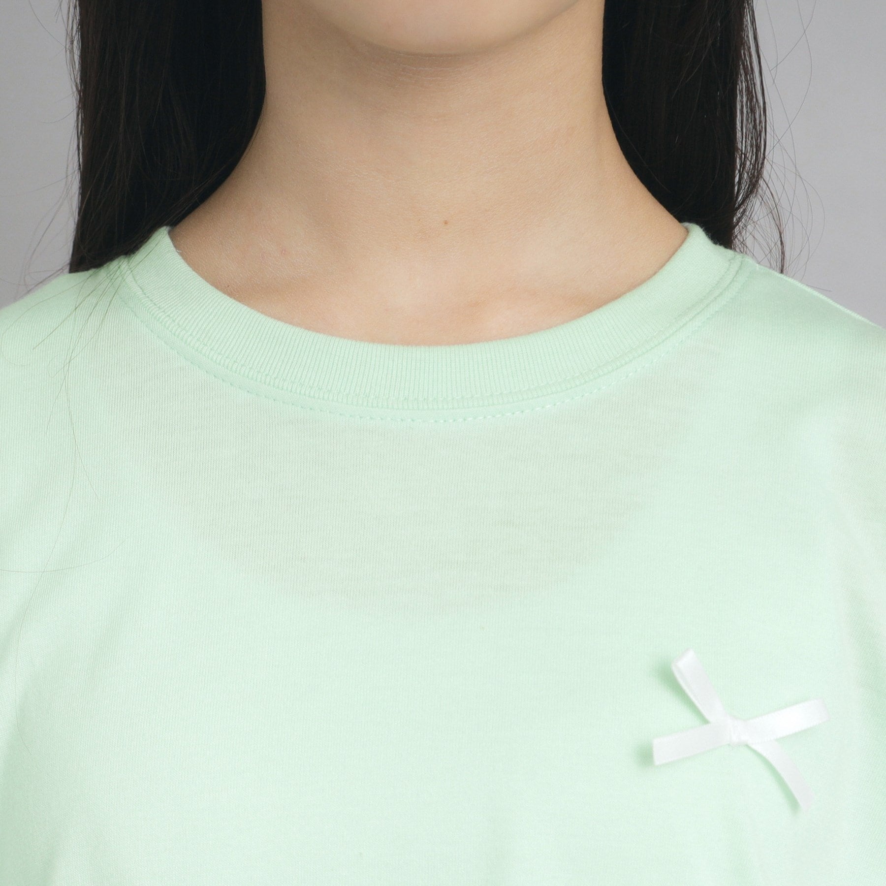 ピンク ラテ PINK-latte バックフォトプリントTシャツ