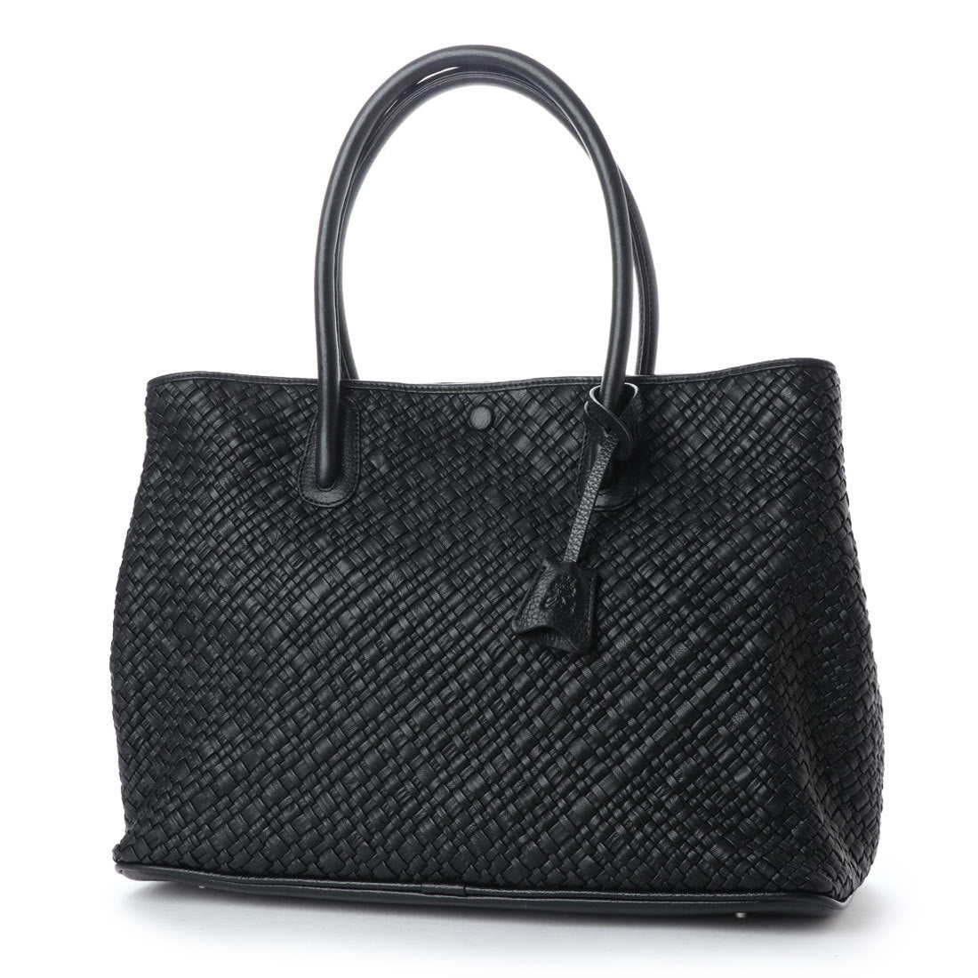 ピー・アイ・ディー P.i.d レザートートバッグ,BLACK