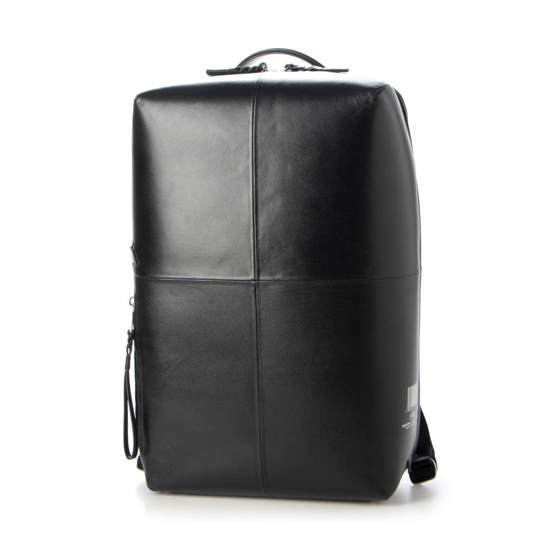 ピー・アイ・ディー P.i.d スムースレザースクエアリュック (ブラック) ブラック