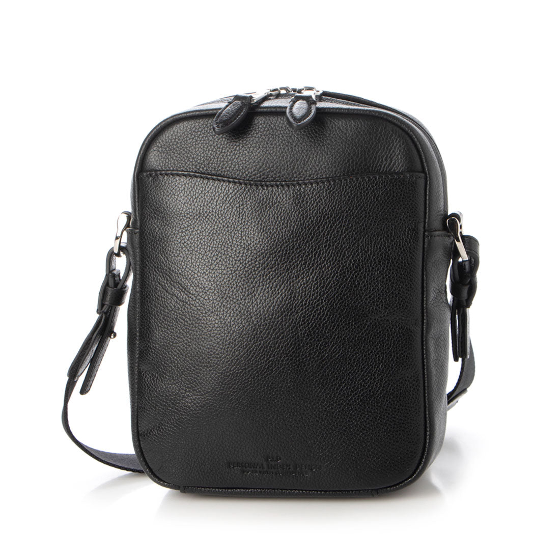 ピー・アイ・ディー P.i.d シュリンク調型押しレザー ミニショルダー,ブラック