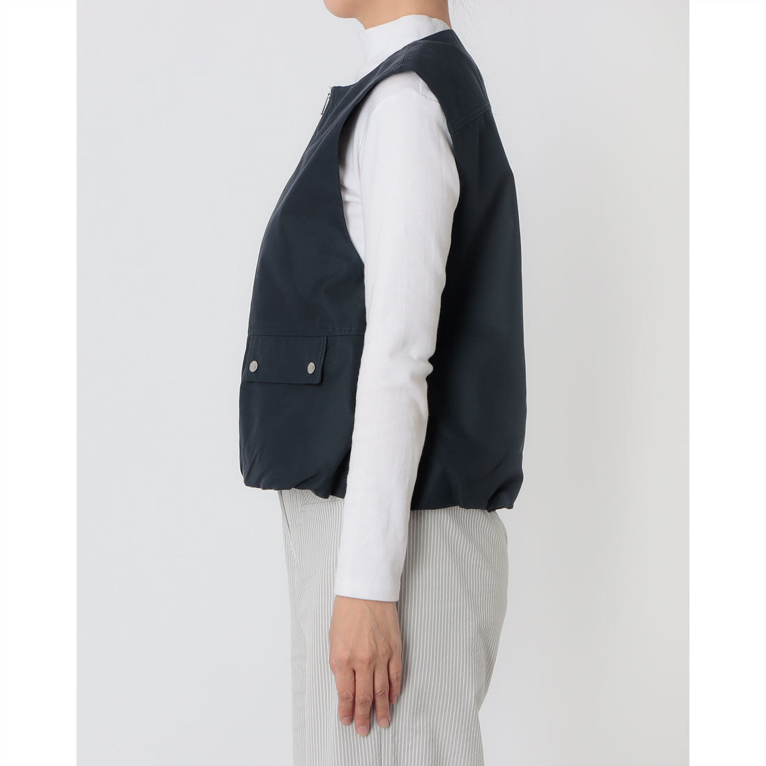 ピッツオ ビアンコ Pizzo Bianco コットンギャバジレ (ネイビー) ネイビー