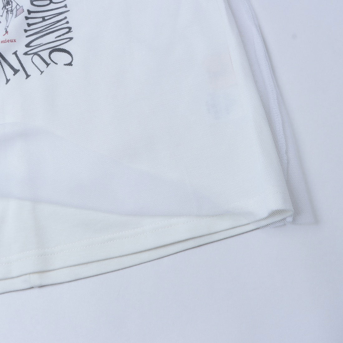 ピッツオ ビアンコ Pizzo Bianco チュールドッキングカットソー (ブラウン) ブラウン