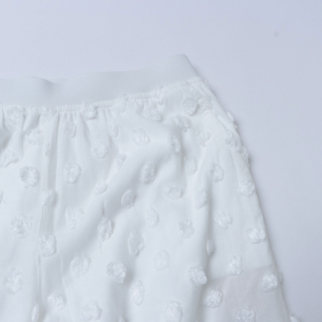 ピッツオ ビアンコ Pizzo Bianco カットジャガードパンツ (ホワイト) ホワイト