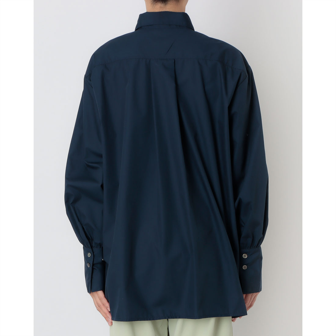 ピッツオ ビアンコ Pizzo Bianco T/Cブロードフリルブラウス (ネイビー) ネイビー