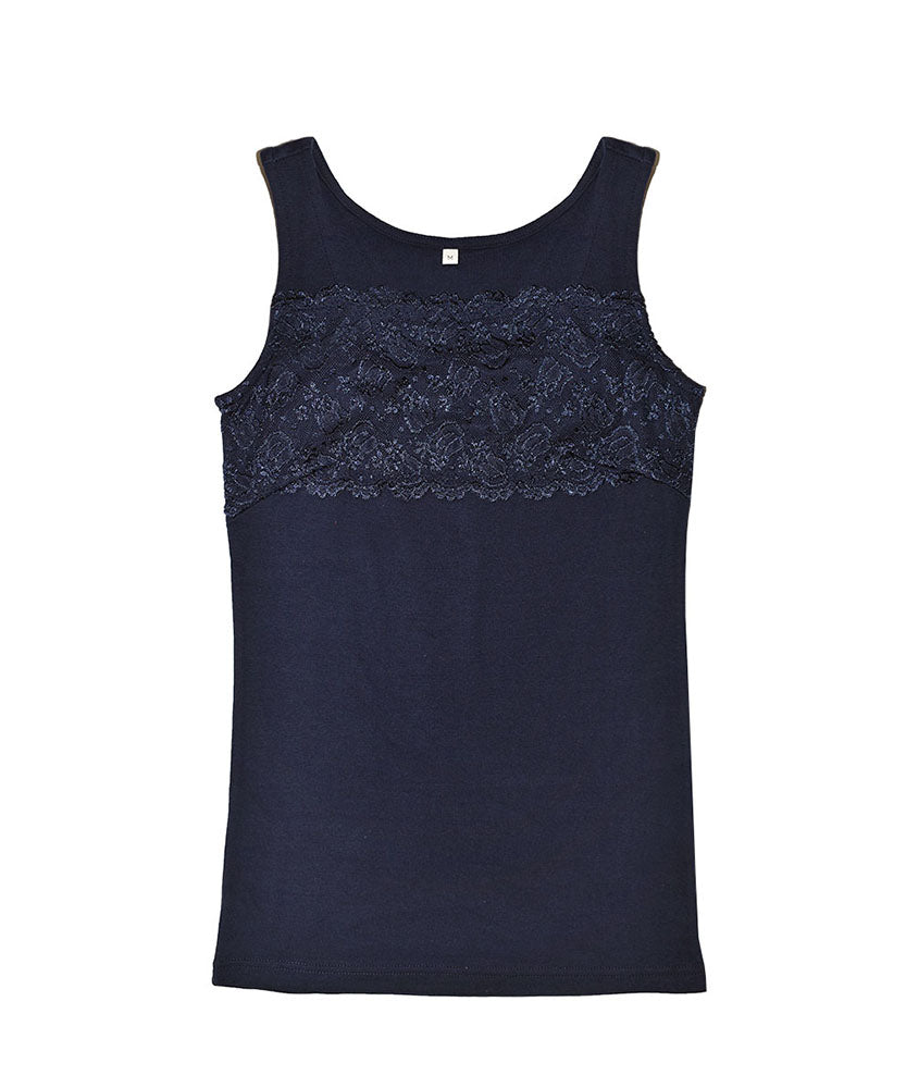 Pink Pink Pink PINK PINK PINK 100% Cotton Lace Tank Top