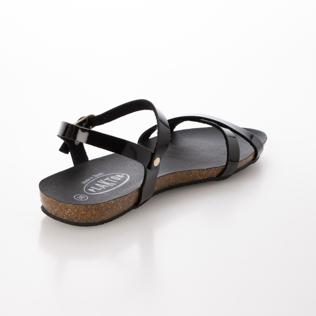 プラクトン PLAKTON サンダル (BLACKエナメル BLACKソール) BLACKエナメル BLACKソール