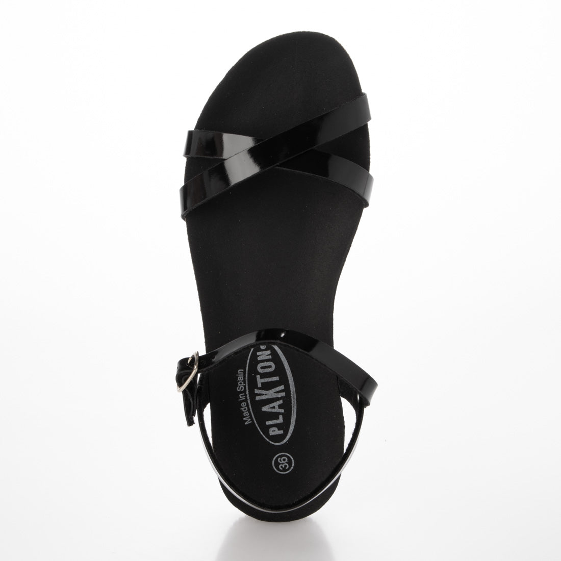 プラクトン PLAKTON サンダル (BLACKエナメル BLACKソール) BLACKエナメル BLACKソール