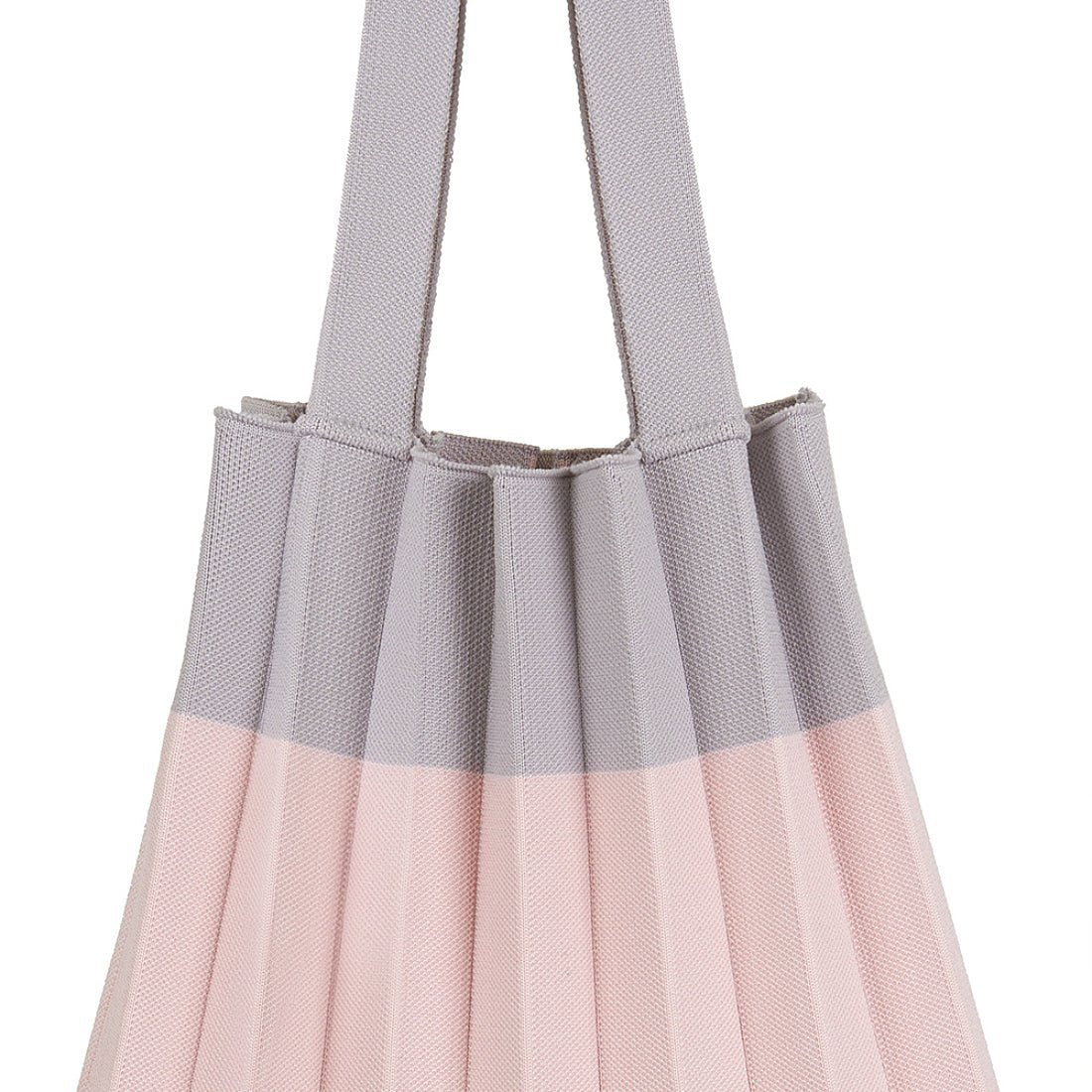 プリーツママ PLEATSMAMA ニットバッグ トートバッグ tote-block-pk-gy (PINK GREY) PINK GREY