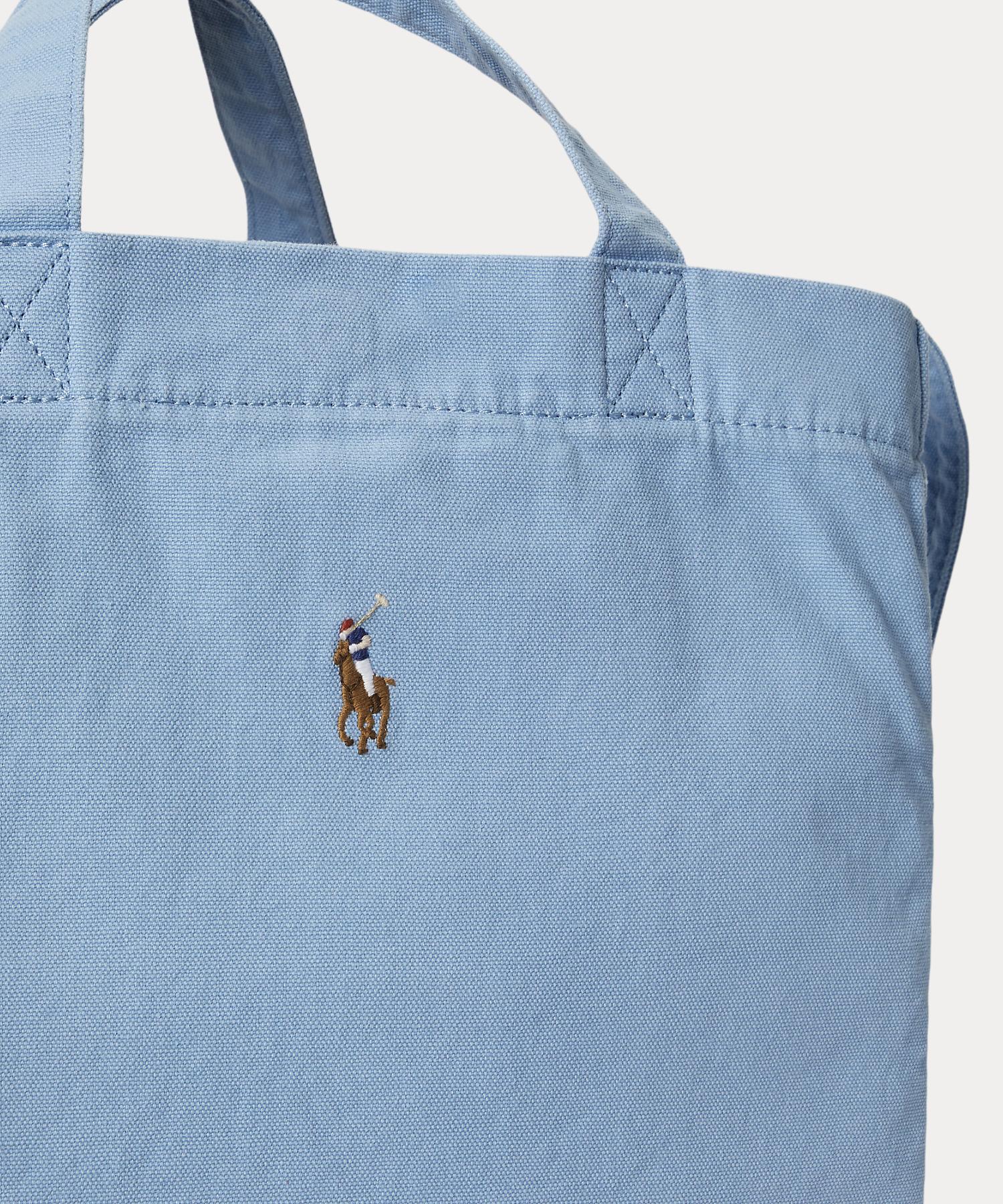 ポロ ラルフ ローレン POLO RALPH LAUREN キャンバス ショッパー トート (400ブルー) 400ブルー