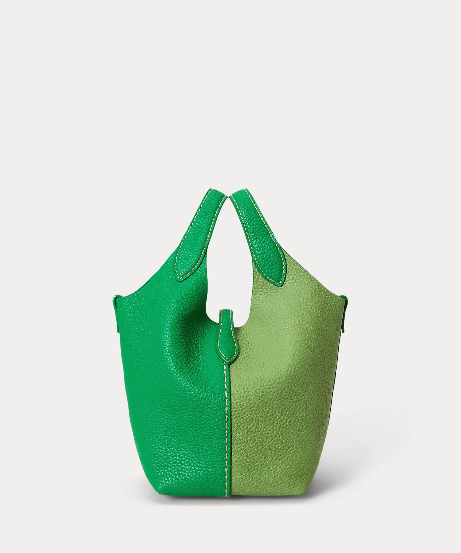 ポロ ラルフ ローレン POLO RALPH LAUREN Polo Play レザー スモール トート & クロスボディ (300グリーン) 300グリーン