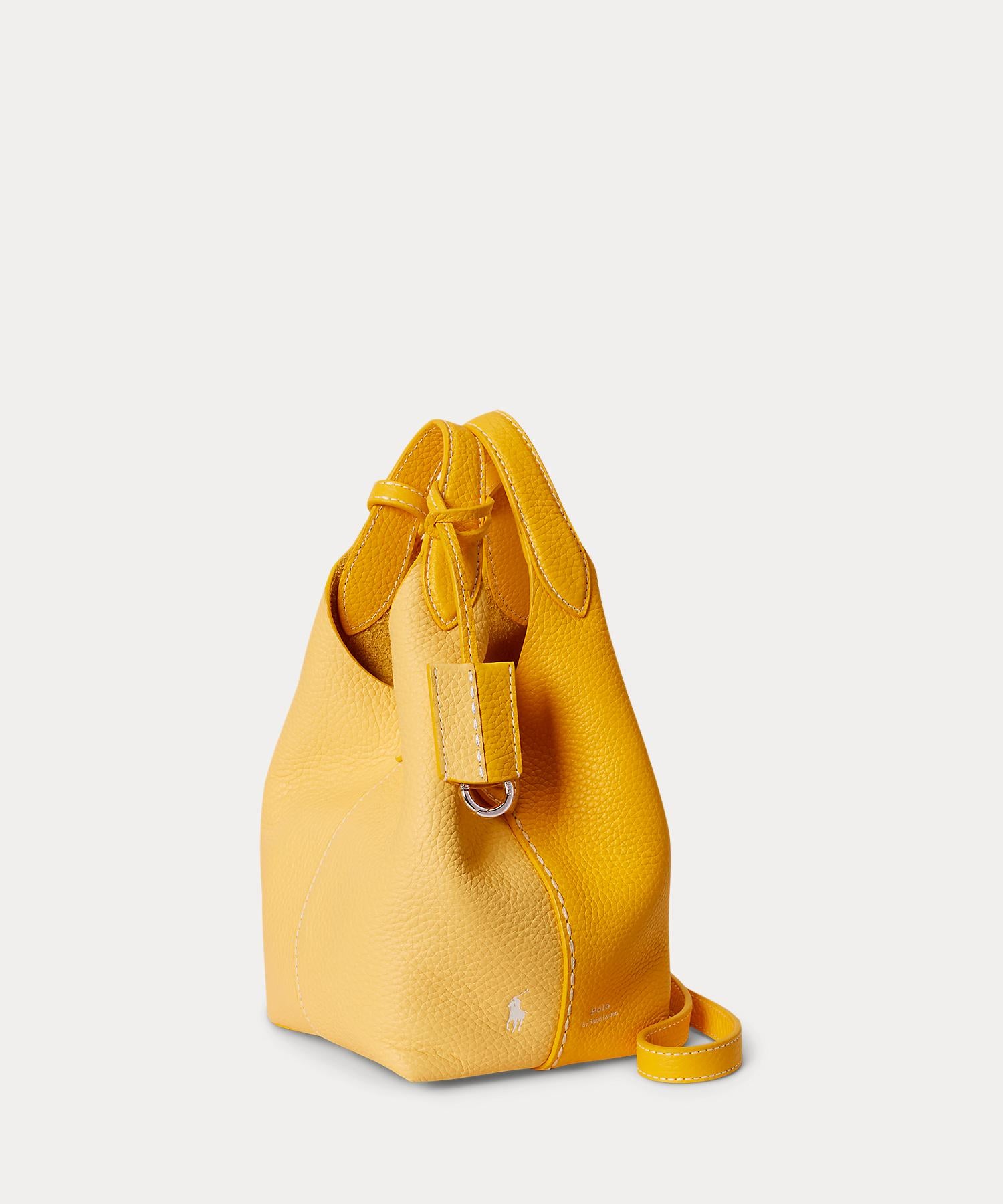 ポロ ラルフ ローレン POLO RALPH LAUREN Polo Play レザー スモール トート & クロスボディ (700イエロー) 700イエロー