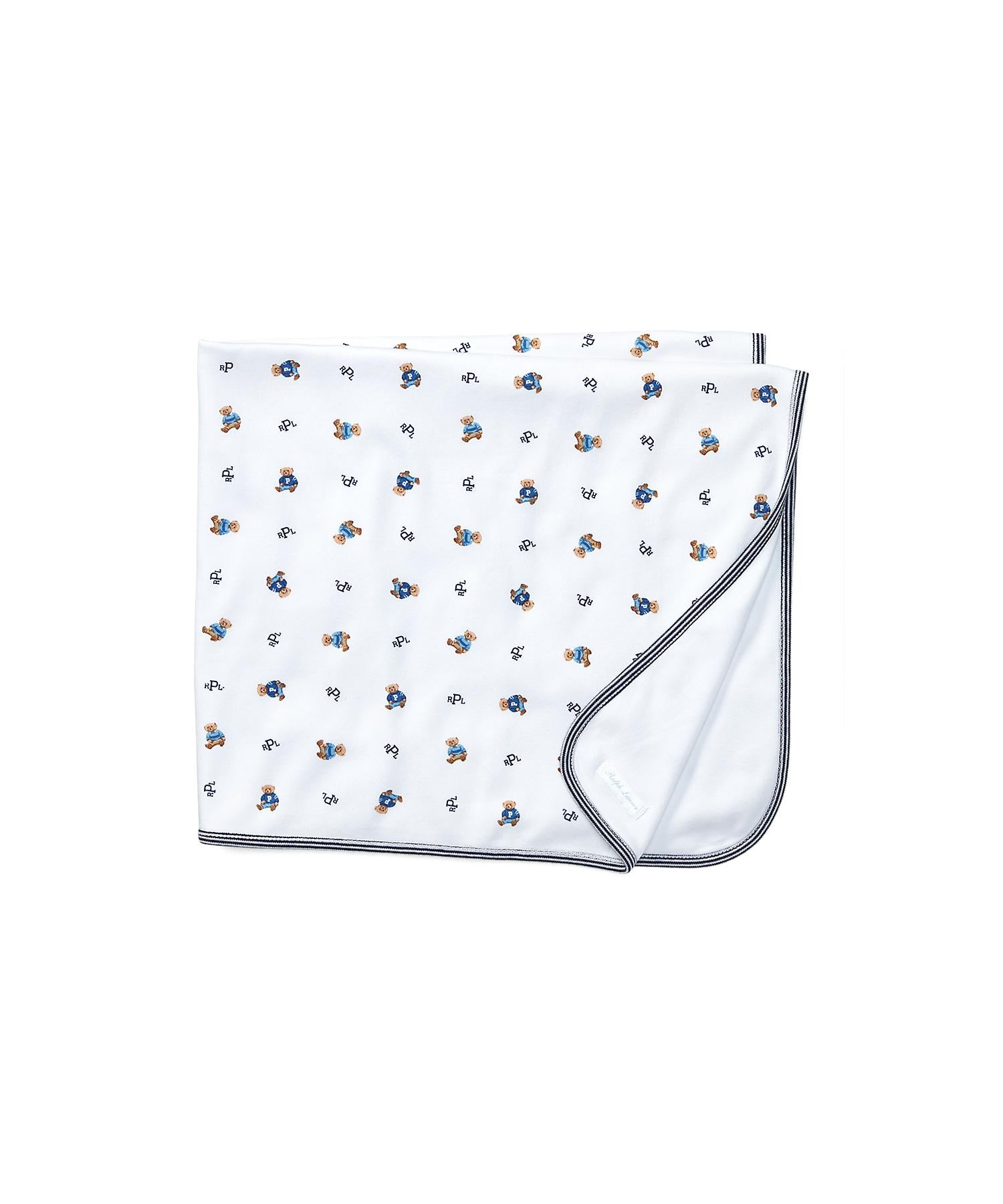 ラルフローレン／ベア ブランケット　アメリカ Polo Ralph Lauren Polo Bear cotton Blanket