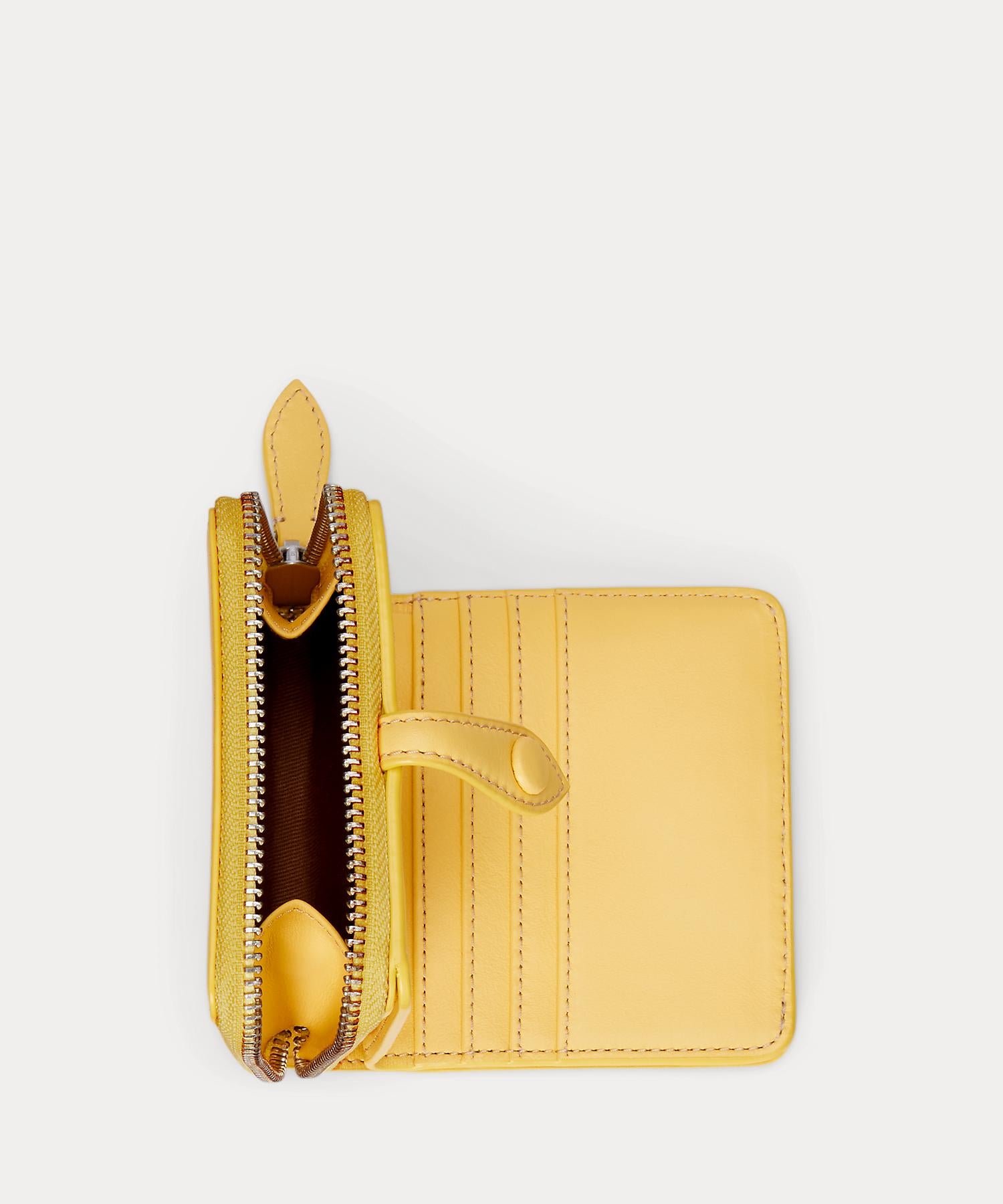 ポロ ラルフ ローレン POLO RALPH LAUREN Polo ベア レザー コンパクト ウォレット (700イエロー) 700イエロー