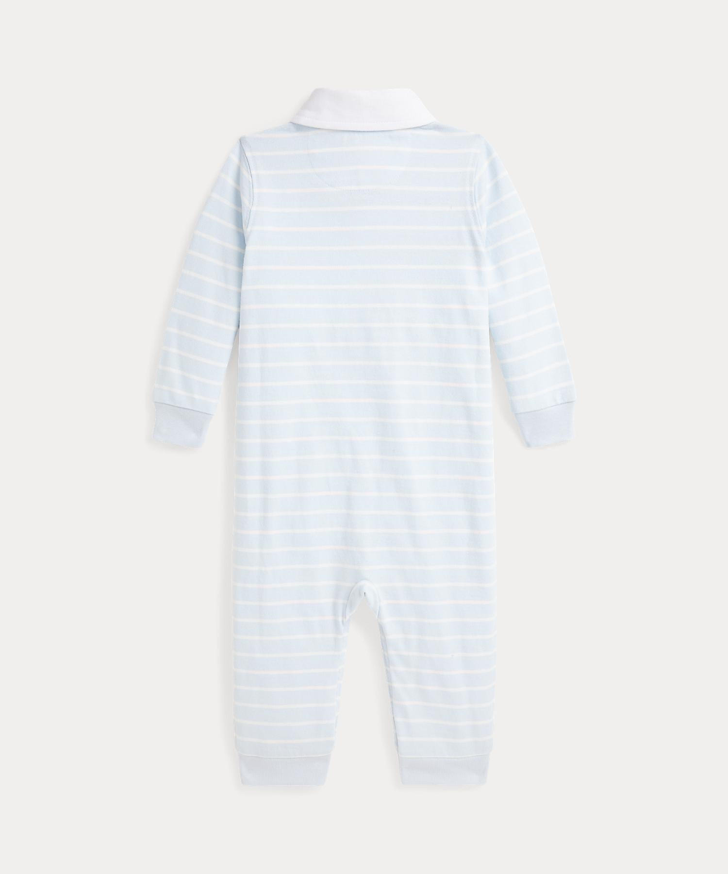 ポロ ラルフ ローレン POLO RALPH LAUREN ストライプド コットン ラグビー カバーオール