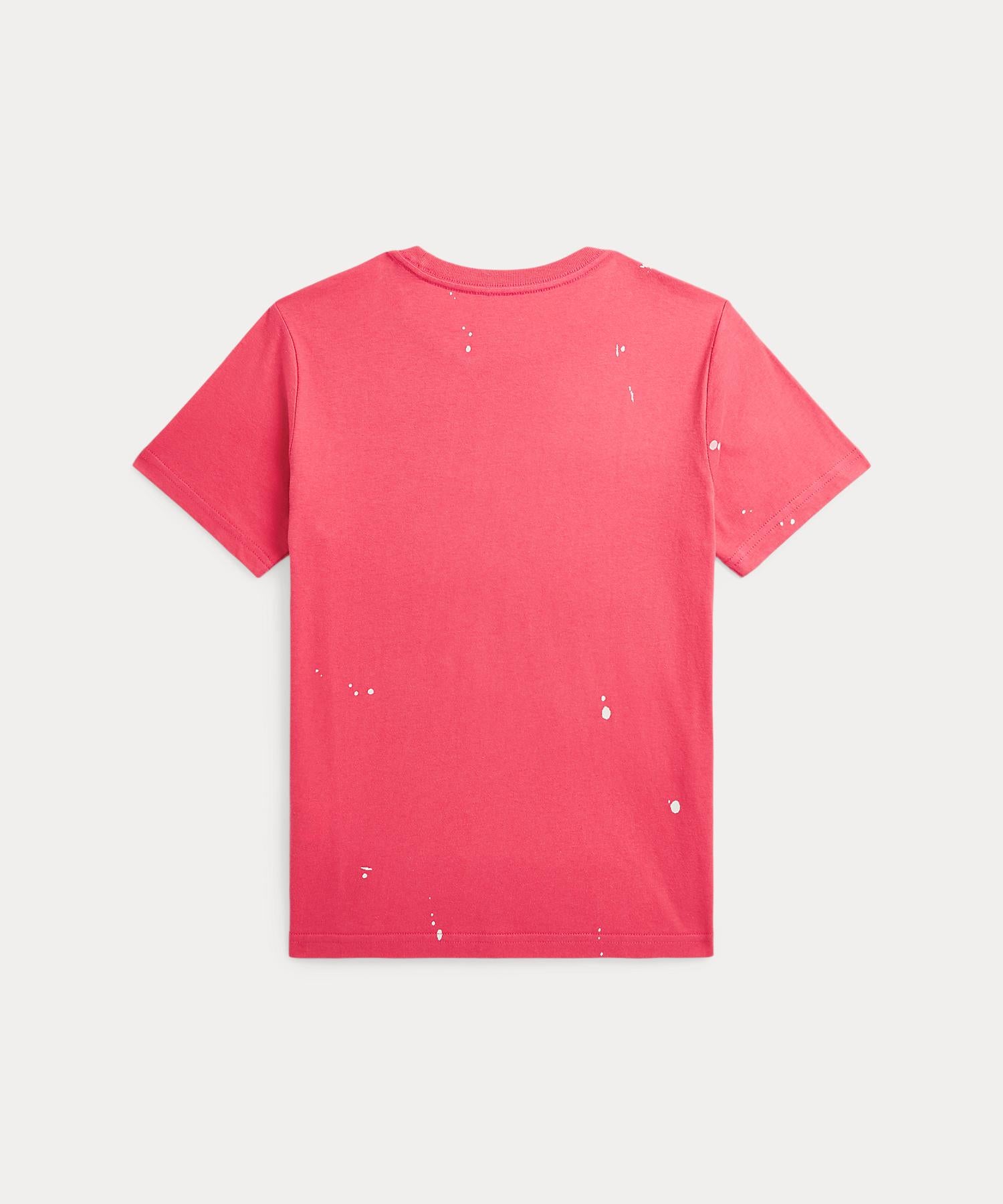 波羅·拉爾夫·勞倫 POLO RALPH LAUREN 大馬標繪畫潑墨印花 棉花 T恤