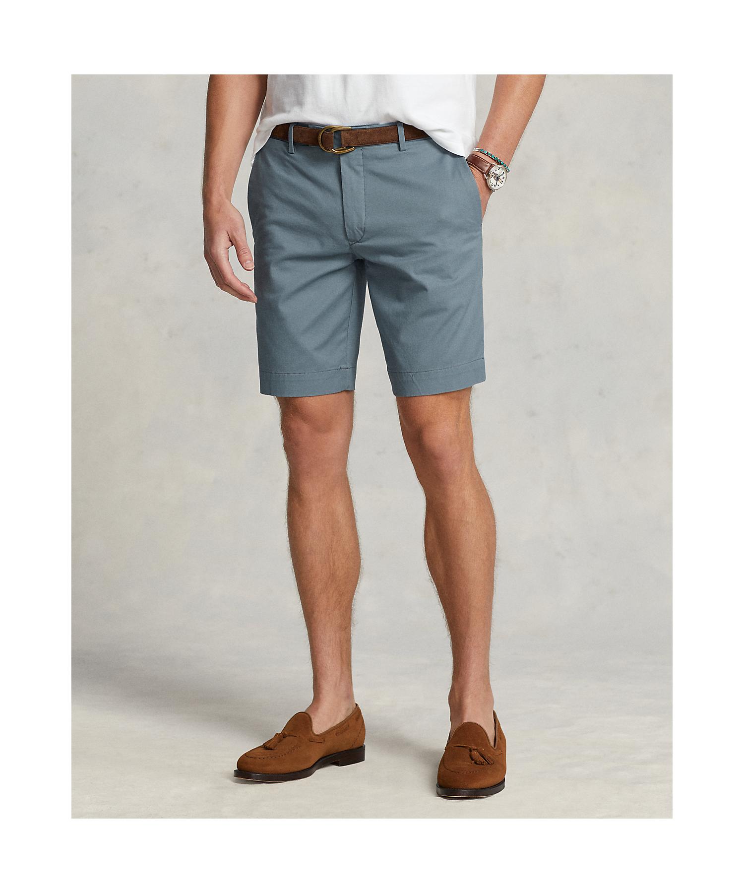 ポロ ラルフ ローレン POLO RALPH LAUREN ストレッチ スリムフィット チノ ショートパンツ (400ブルー) 400ブルー