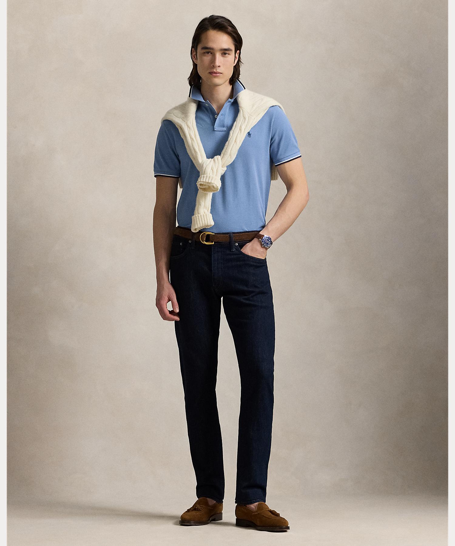 ポロ ラルフ ローレン POLO RALPH LAUREN クラシック フィット メッシュ ポロシャツ (420ブルー) 420ブルー