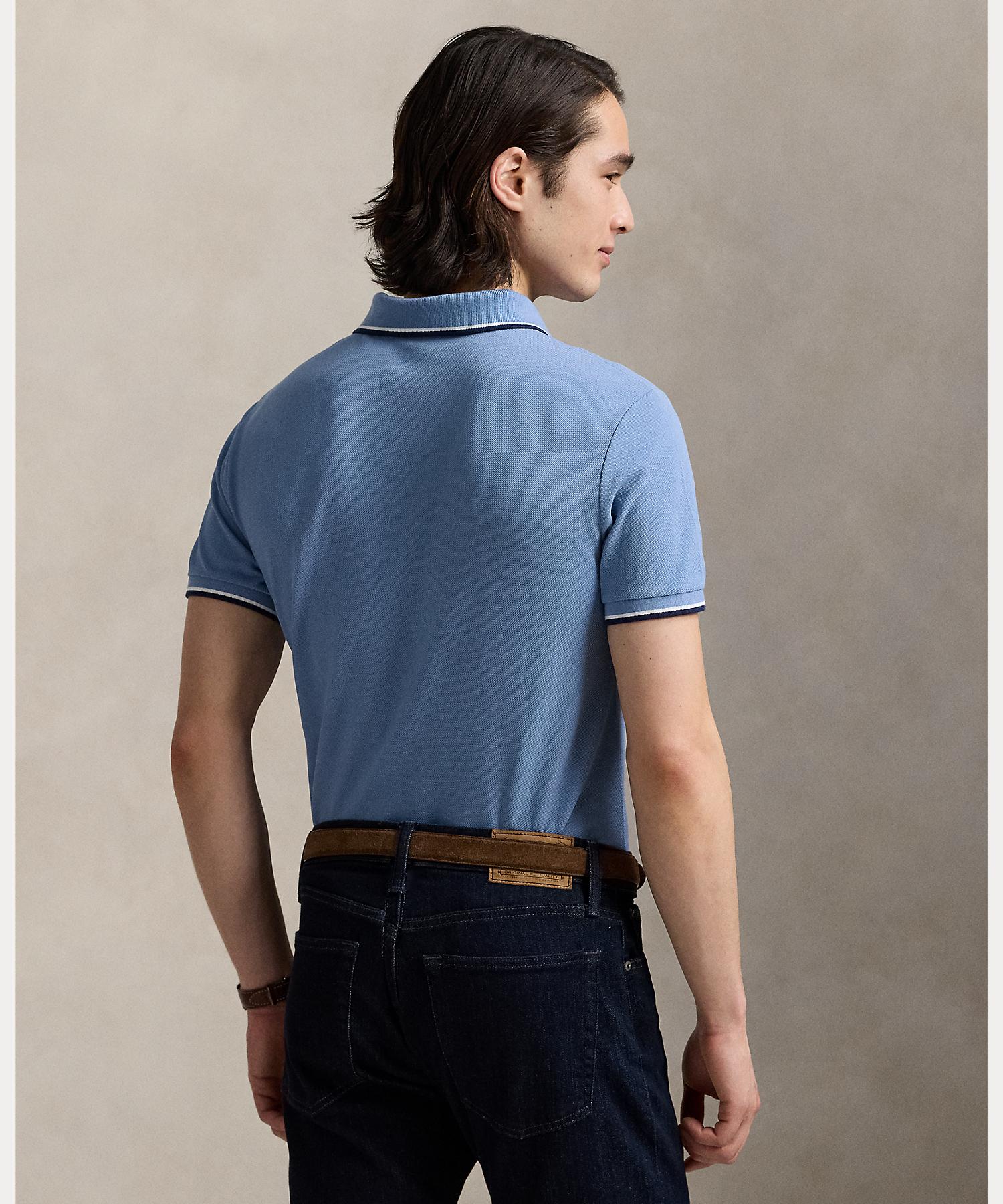 ポロ ラルフ ローレン POLO RALPH LAUREN クラシック フィット メッシュ ポロシャツ (420ブルー) 420ブルー