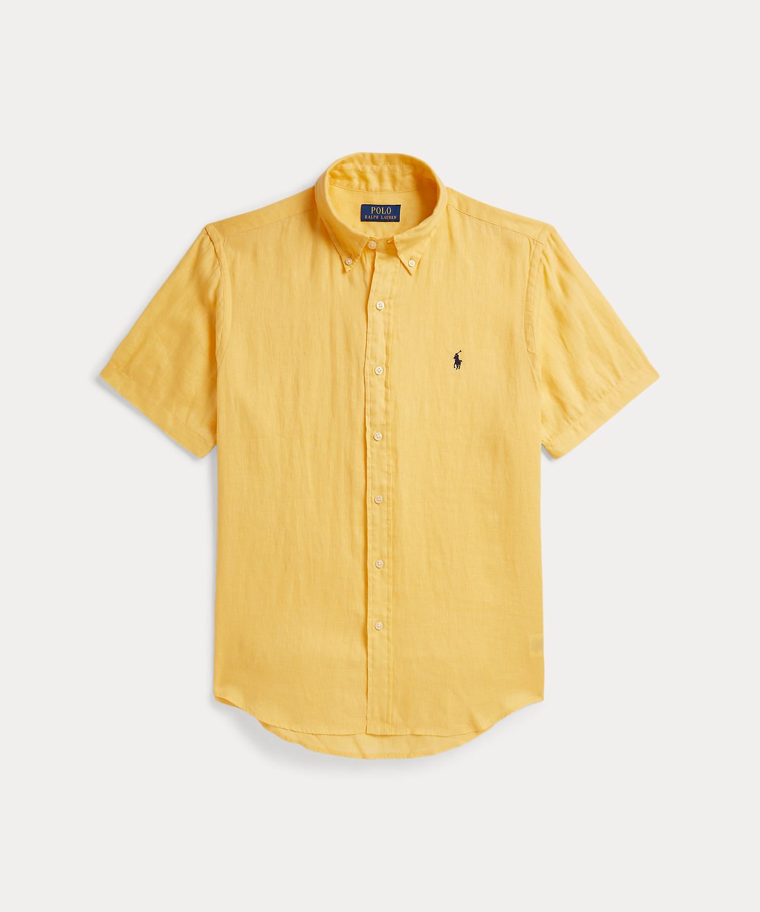 ポロ ラルフ ローレン POLO RALPH LAUREN クラシック フィット リネン シャツ (700イエロー) 700イエロー