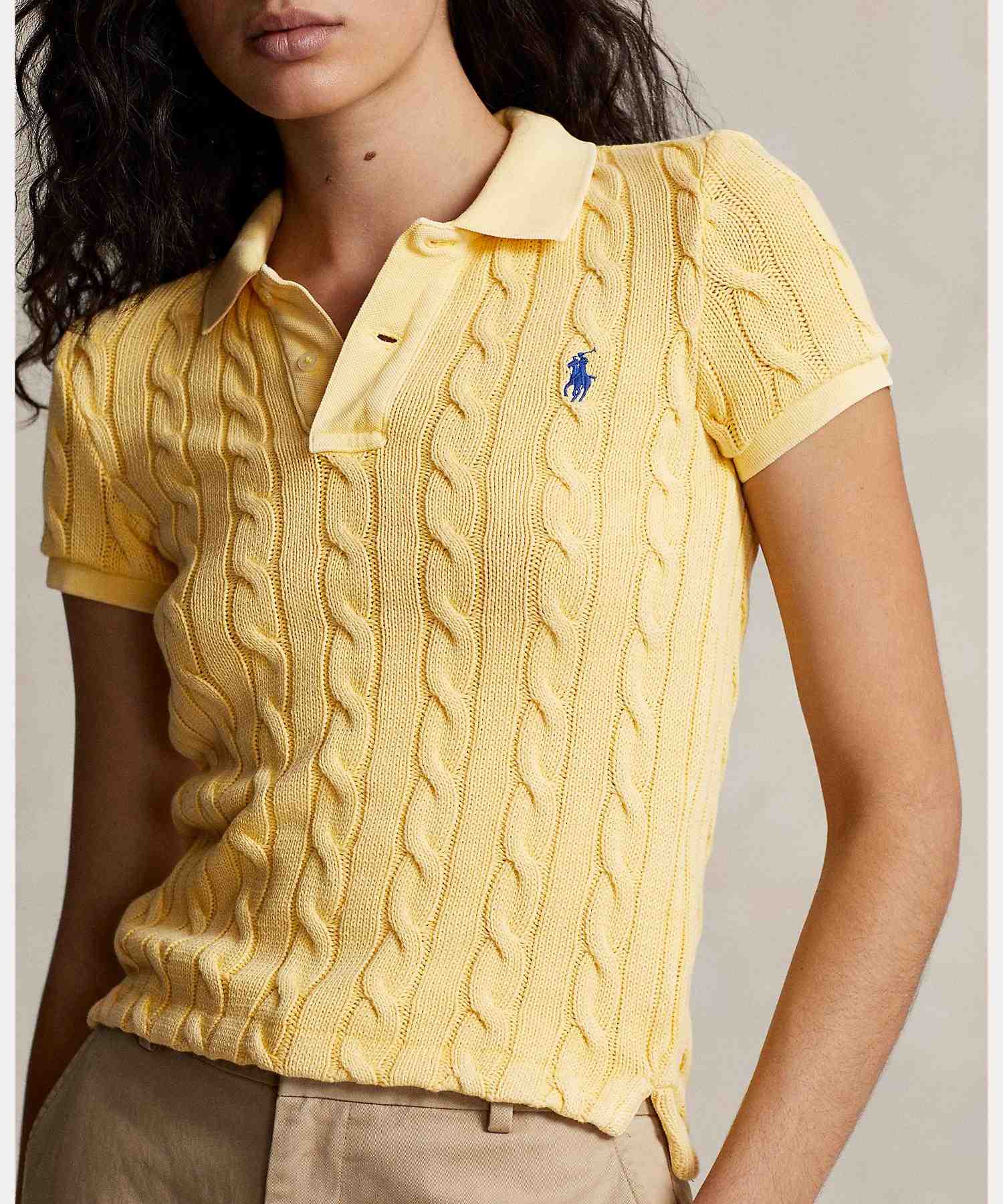 Polo Ralph Lauren Cable Knit Polo Shirt