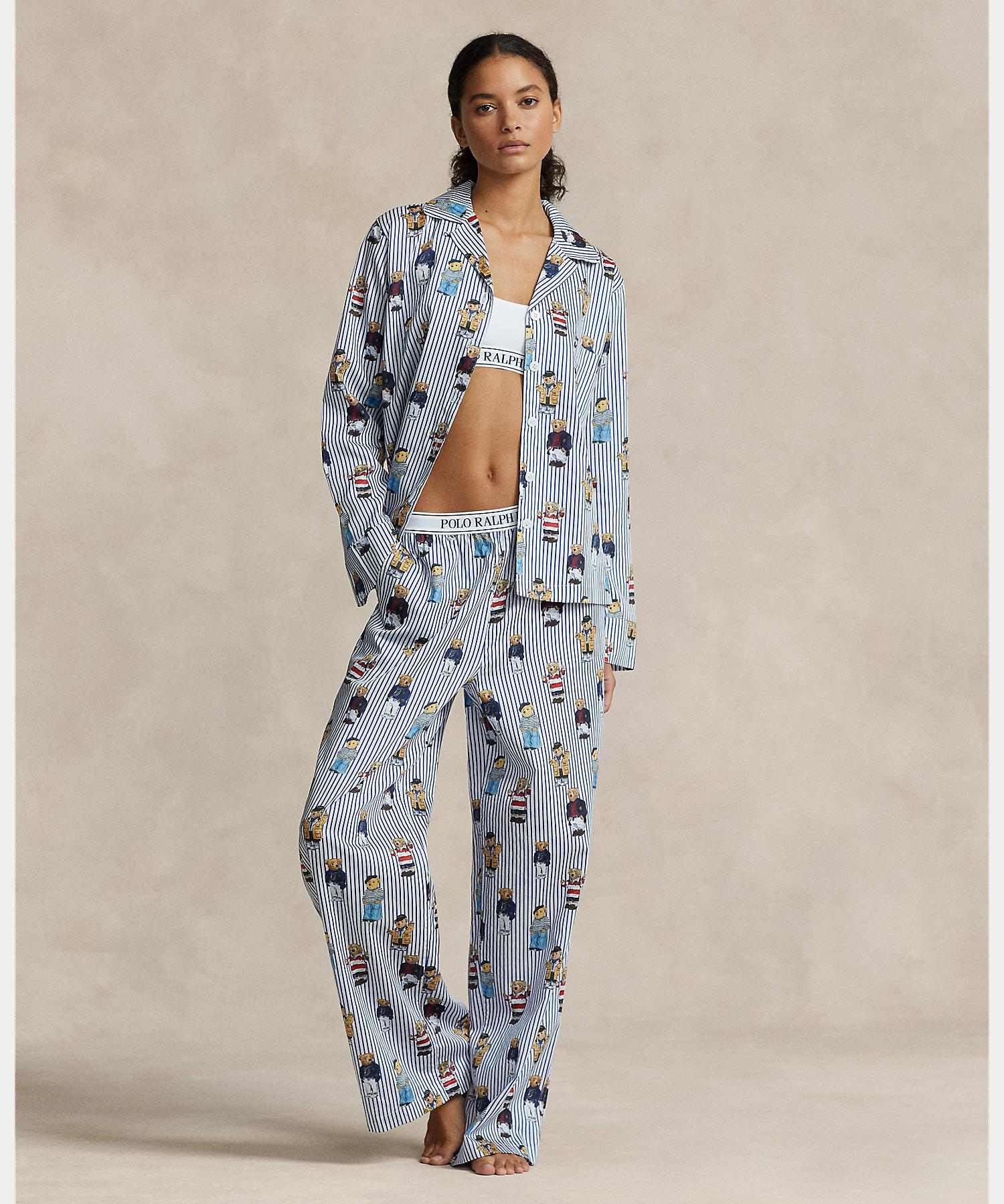 Polo Ralph Lauren Polo Bear Long Sleeve Pajama Set