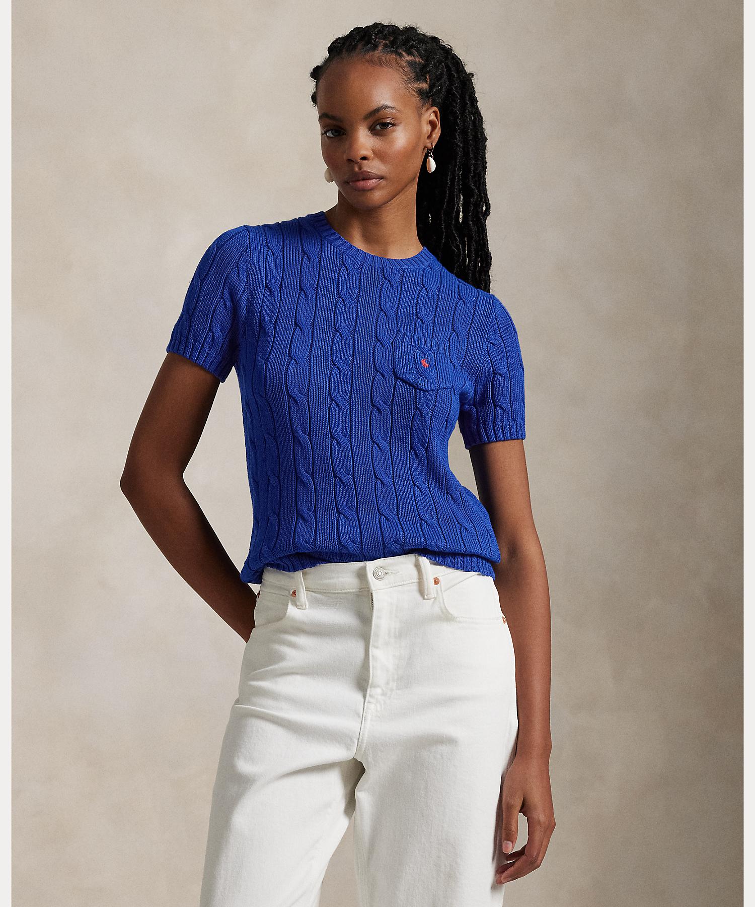 poloRalph Laurenケーブルニット コットン カーディガン Polo Ralph