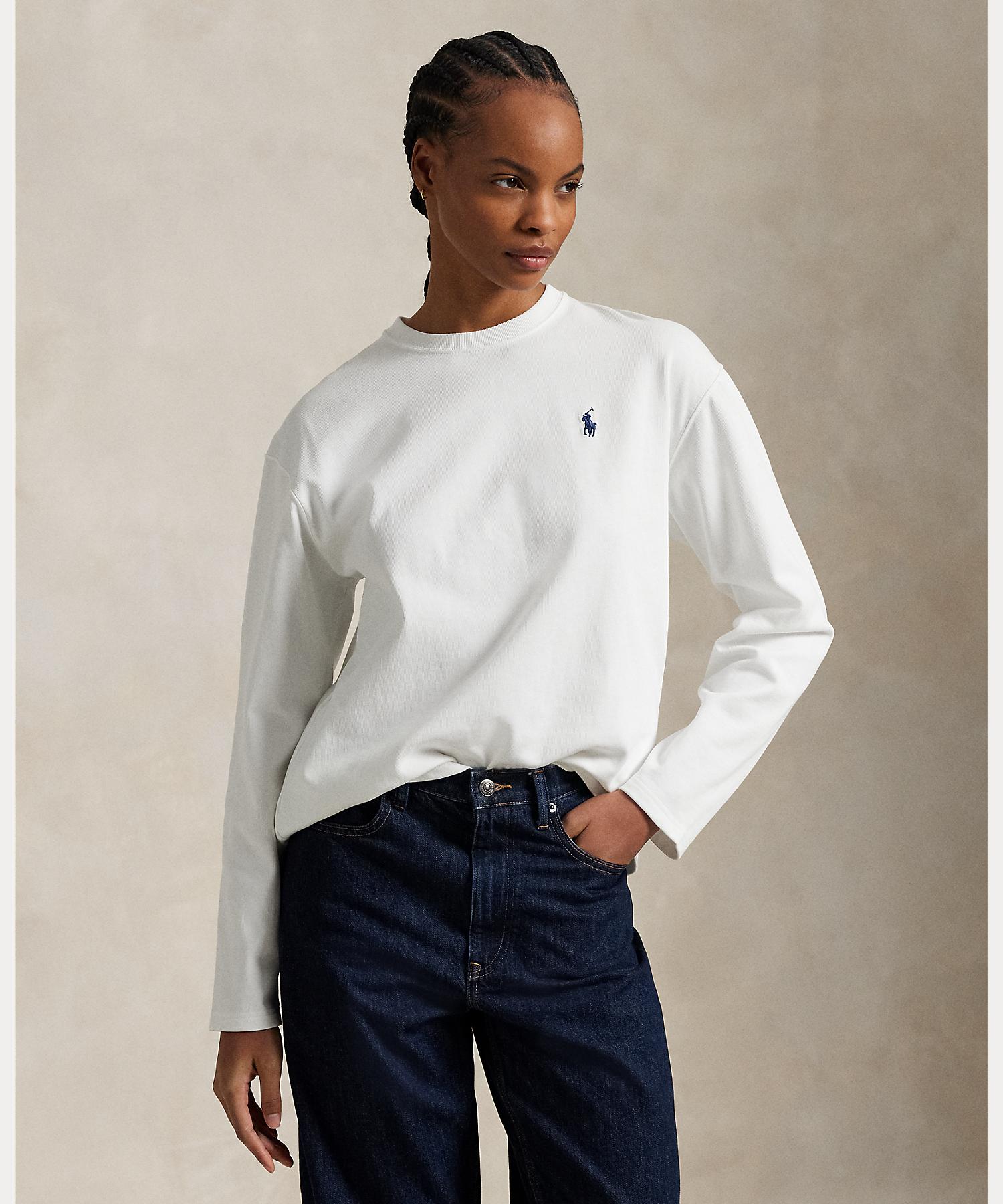 トップス POLO RALPH LAUREN LONGSLEEV M Blue Long Sleeve Polo by Polo Ralph Lauren | Rent the Runway