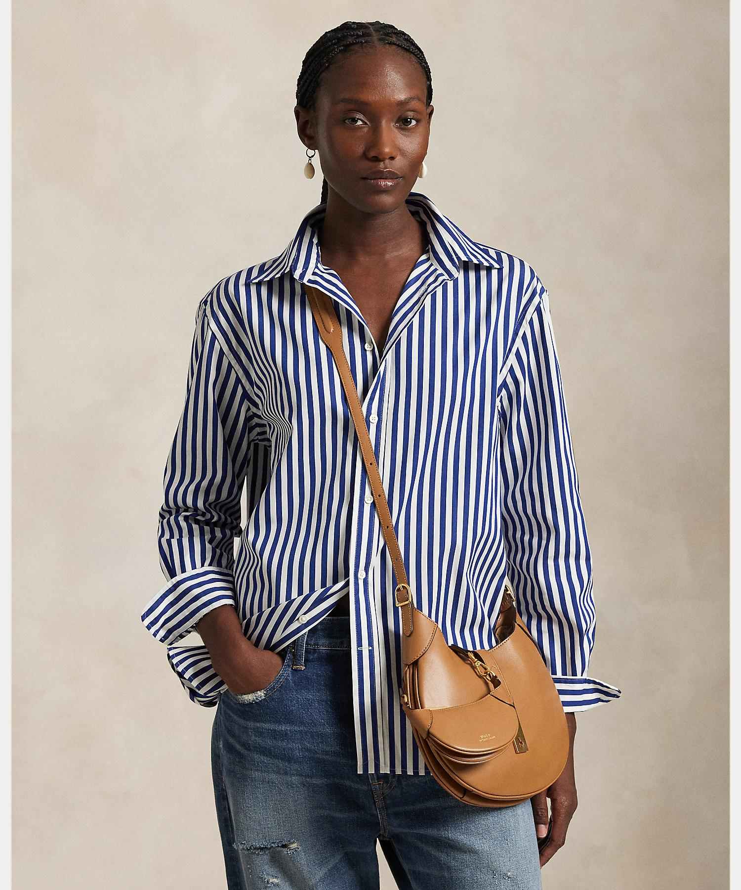 Polo Ralph Lauren oversized fit striped cotton shirt