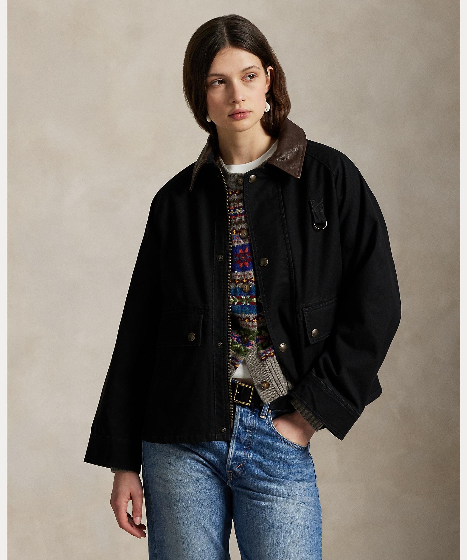 ポロ ラルフ ローレン POLO RALPH LAUREN コットン ユーティリティ ジャケット (001ブラック) 001ブラック