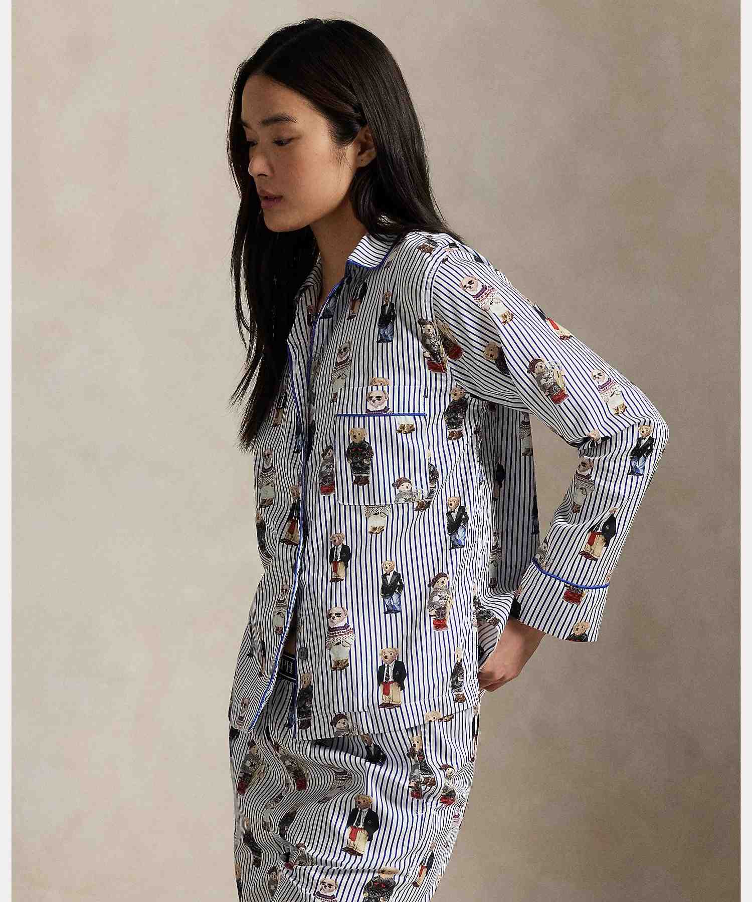 ポロ ラルフ ローレン POLO RALPH LAUREN チェック ロングスリーブ パジャマ セット (400ブルー) 400ブルー