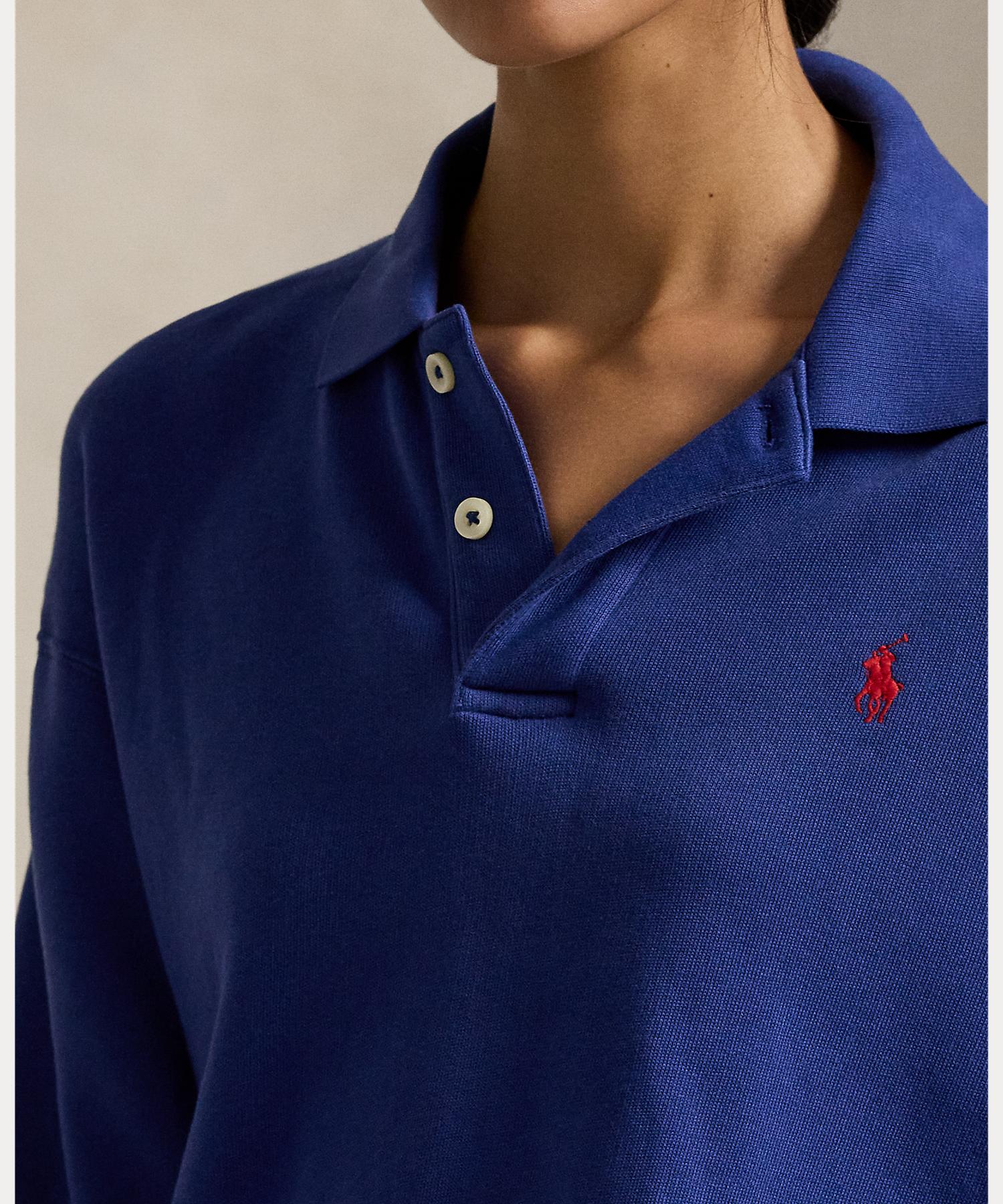 ポロ ラルフ ローレン POLO RALPH LAUREN ポロカラー フリース プルオーバー (400ブルー) 400ブルー