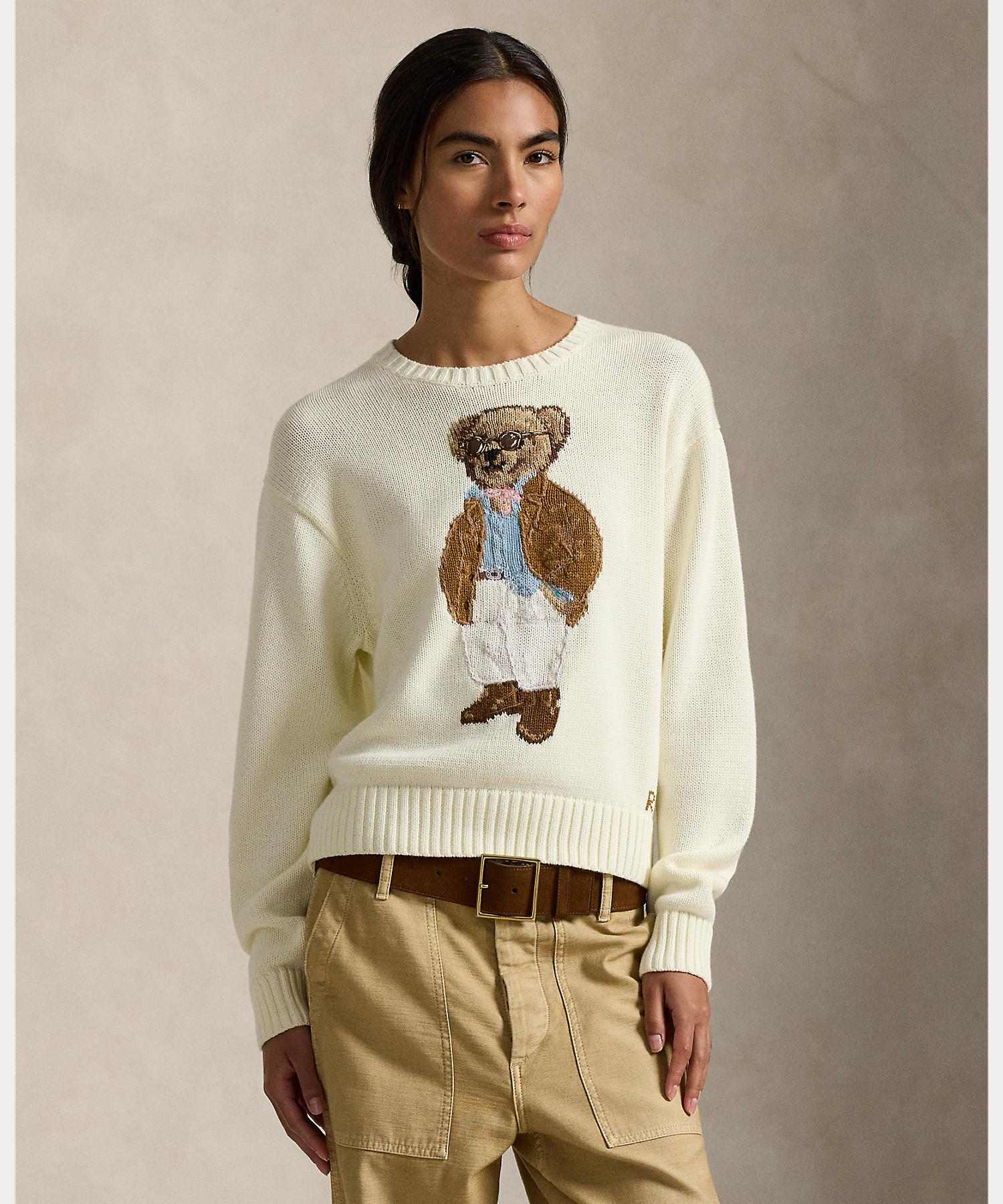 ポロ ラルフ ローレン POLO RALPH LAUREN Polo ベア コットン クルーネック セーター (101ナチュラル) 101ナチュラル