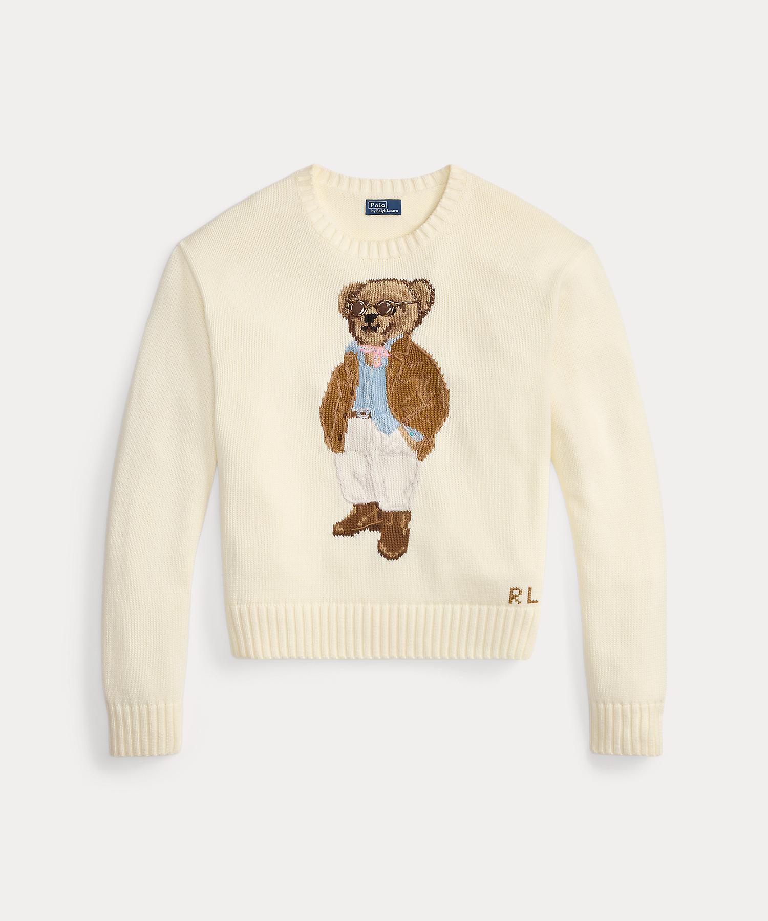 ポロ ラルフ ローレン POLO RALPH LAUREN Polo ベア コットン クルーネック セーター (101ナチュラル) 101ナチュラル