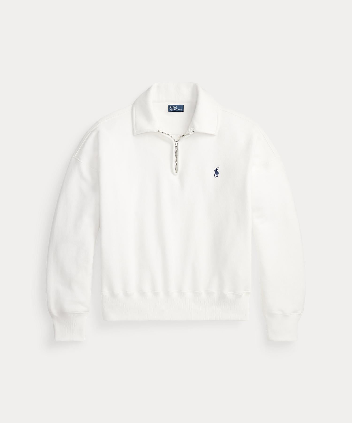 ポロ ラルフ ローレン POLO RALPH LAUREN ライトウェイト フリース クォータージップ (100ホワイト) 100ホワイト