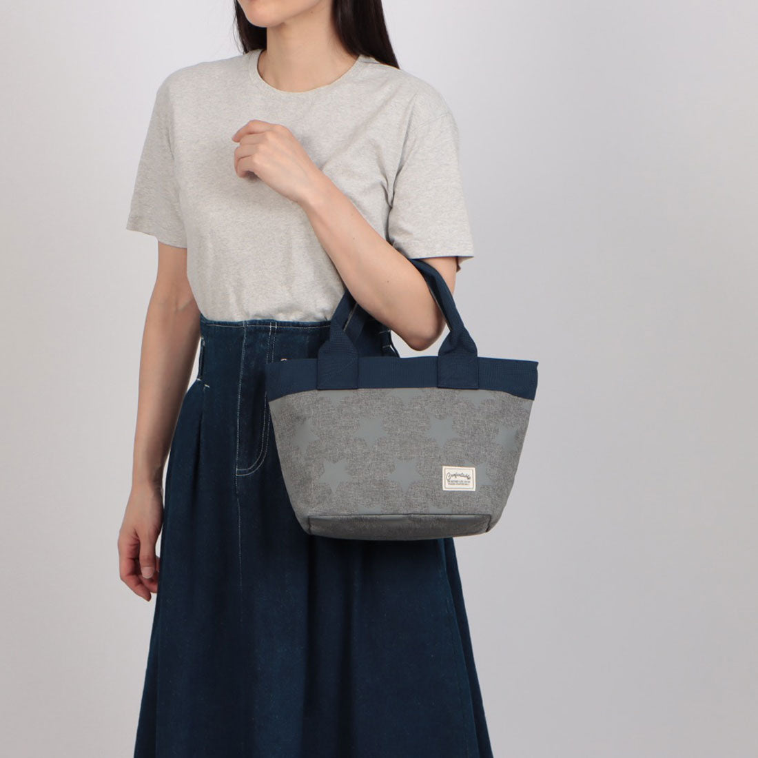 ポルタフォルトゥーナ PORTA FORTUNA 星柄 ミニトート (013.オレンジ) 013.オレンジ