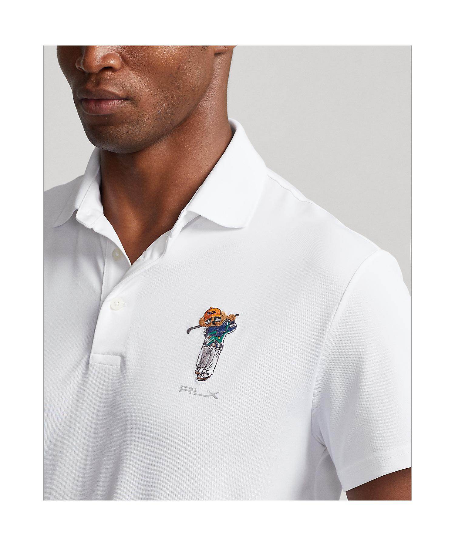 ポロ ゴルフ|アールエルエックス POLO GOLF|RLX GOLF (RLX)カスタム スリム フィット Polo ベア ポロシャツ (100ホワイト) 100ホワイト