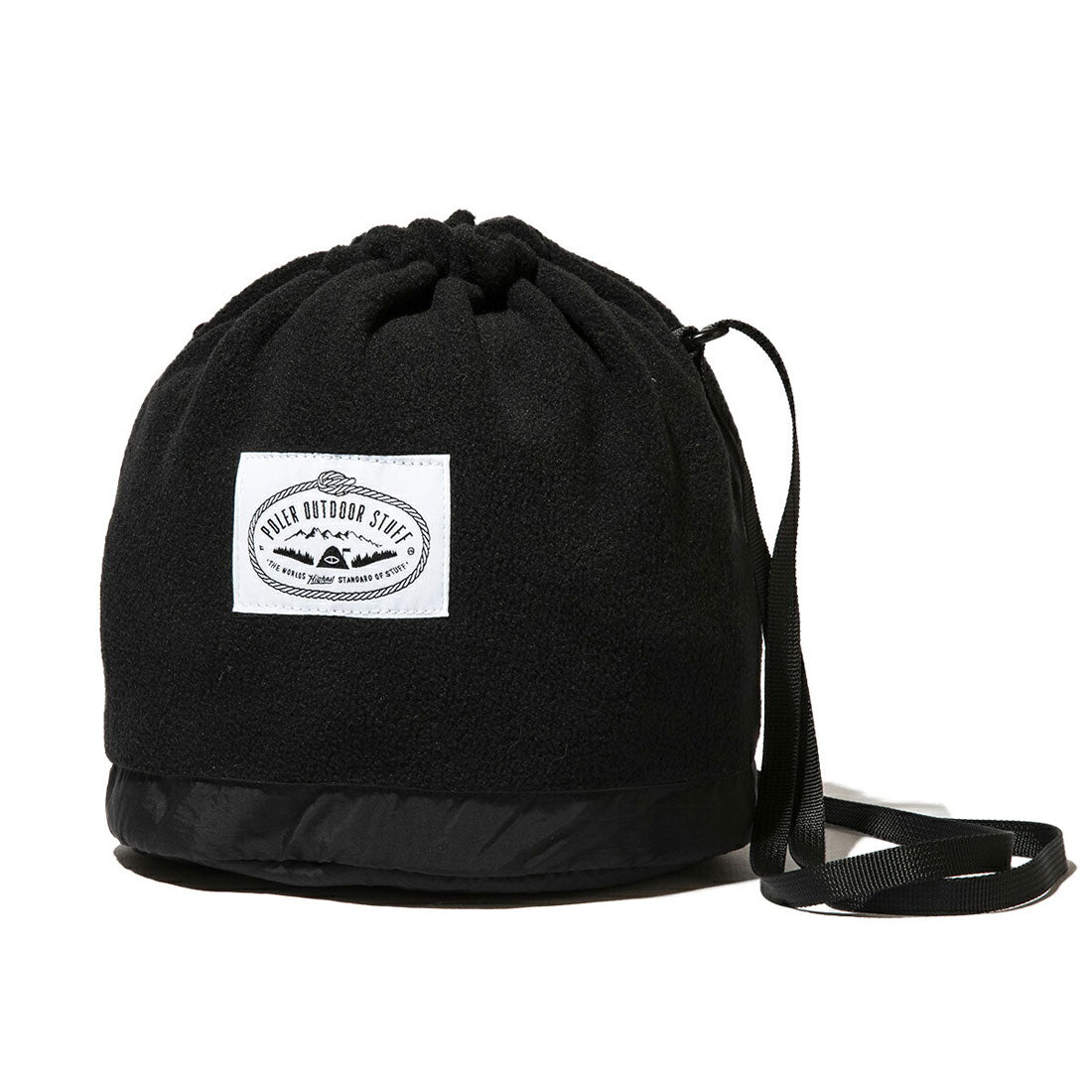 ポーラー POLeR POLER LIGHT FLEECE DRAWSTRING BAG(ポーラー ライト フリース ドローストリング バッグ) (BLACK) BLACK