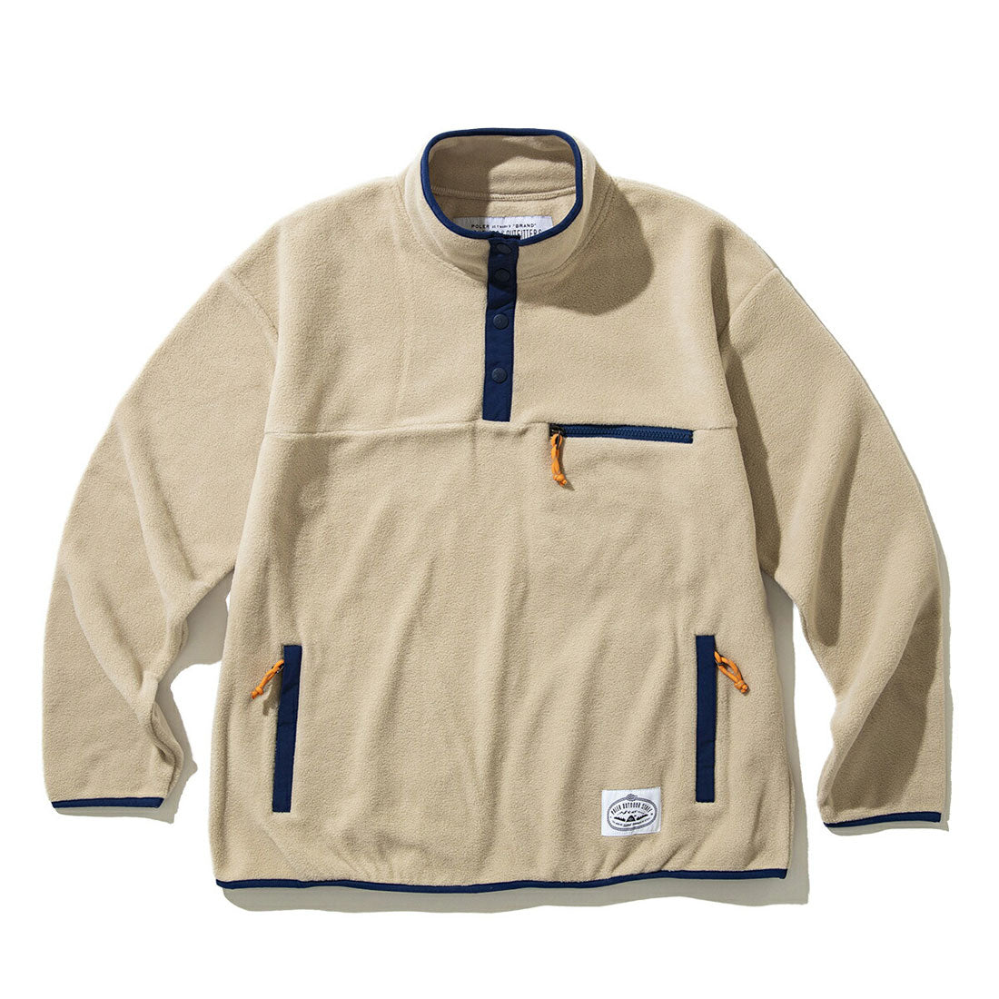 ポーラー POLeR POLER SNAP LIGHT FLEECE(ポーラー スナップ ライトフリース) (NATURAL) NATURAL