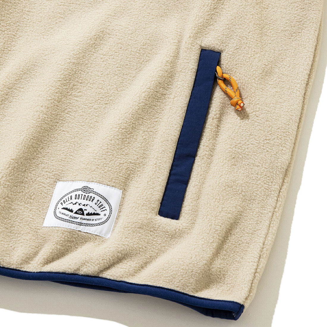 ポーラー POLeR POLER SNAP LIGHT FLEECE(ポーラー スナップ ライトフリース) (NATURAL) NATURAL