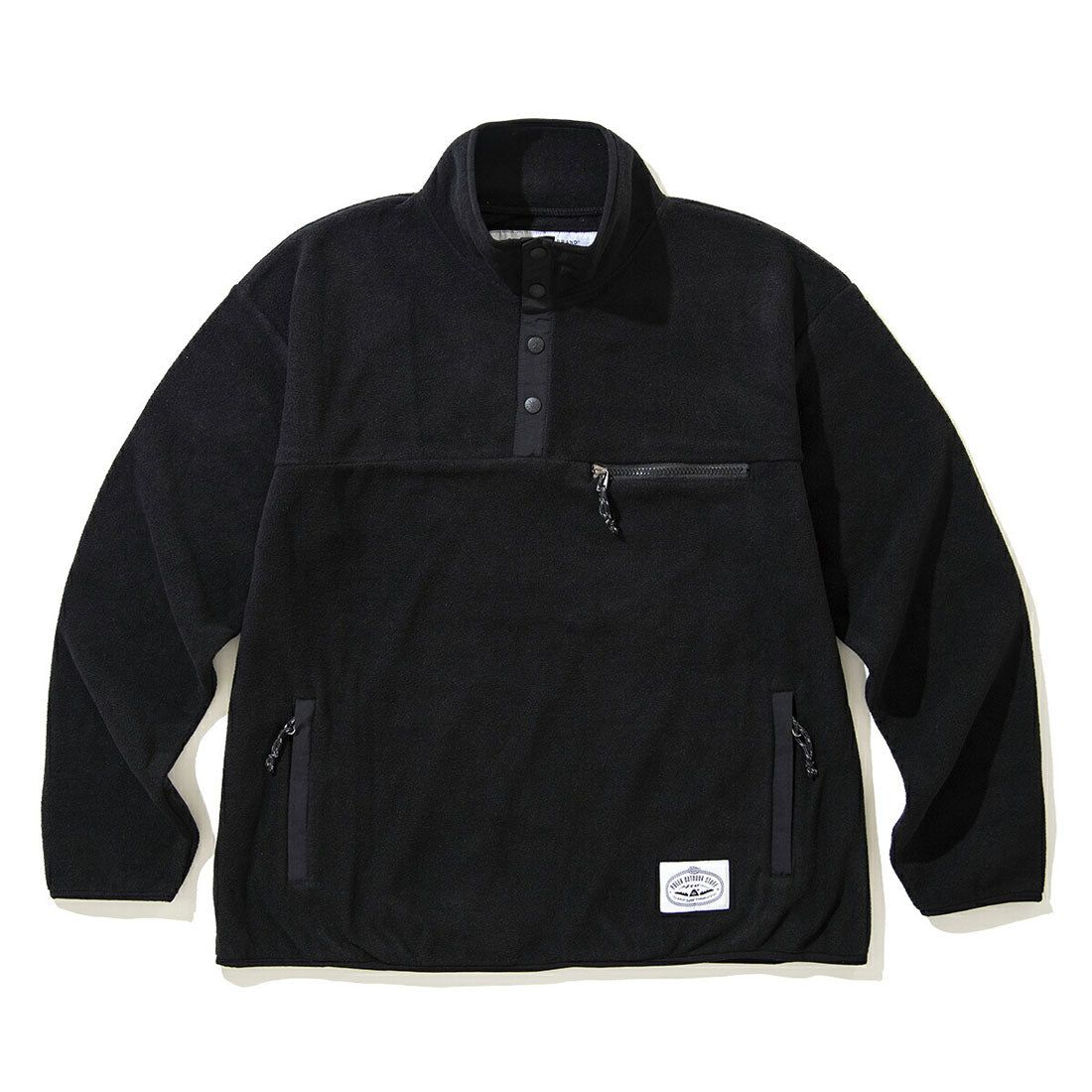 ポーラー POLeR POLER SNAP LIGHT FLEECE(ポーラー スナップ ライトフリース) (BLACK) BLACK