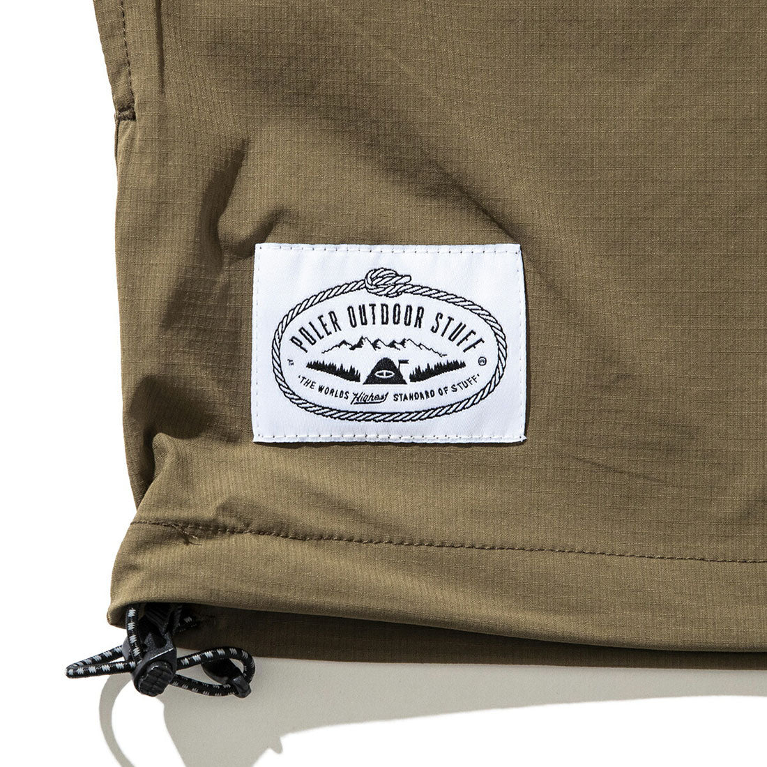 ポーラー POLeR POLER STRETCH RIP NYLON BAGGY S/S(ポーラー ストレッチリップ ナイロン バギー ショートスリーブ) (OLIVE) OLIVE